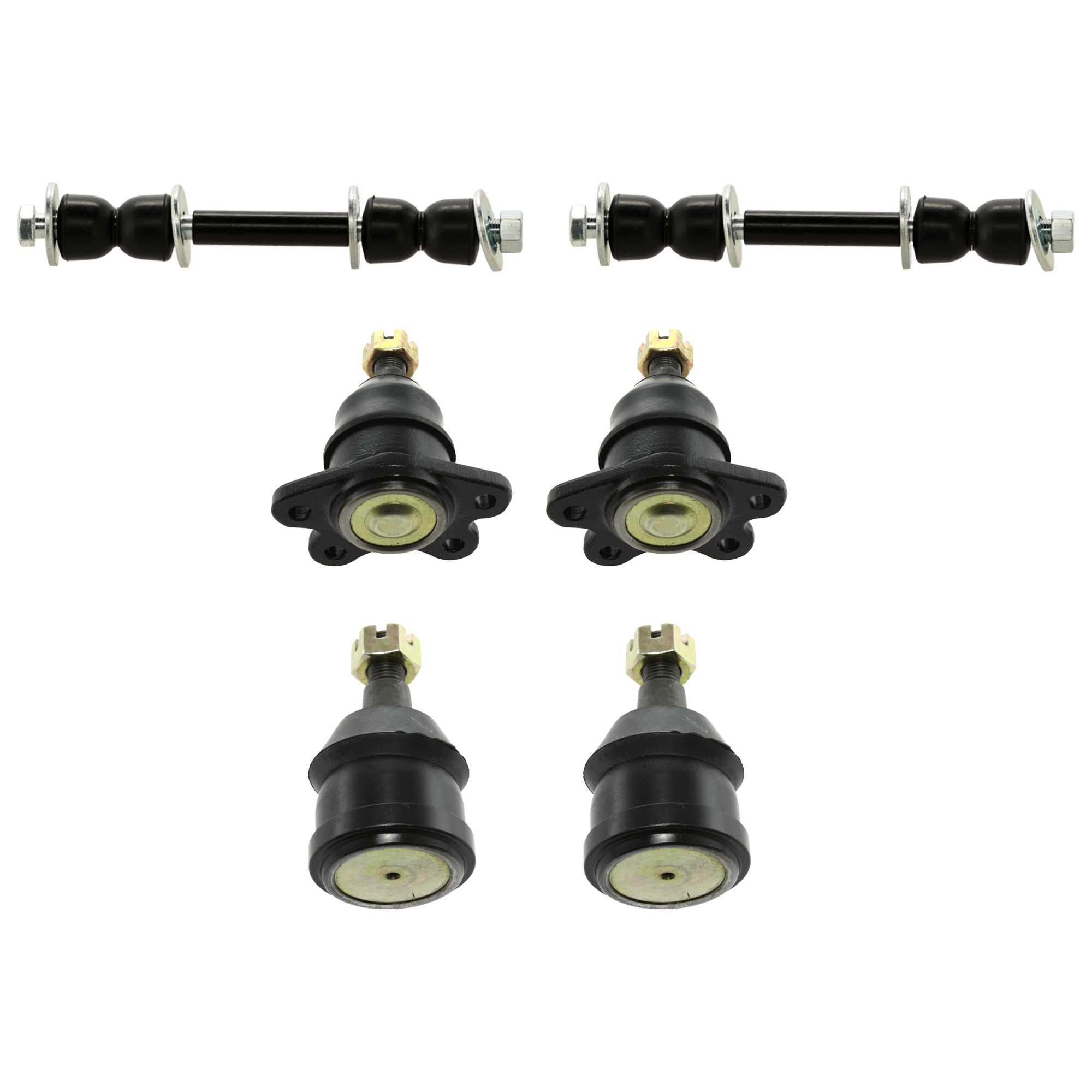 AM C FULL SIZE PICKUP 88-00 FRONT BALL JOINT RH AND LH Upper and Lower 6 pc kit with Sway Bar Link SKU KIT 061124 C242