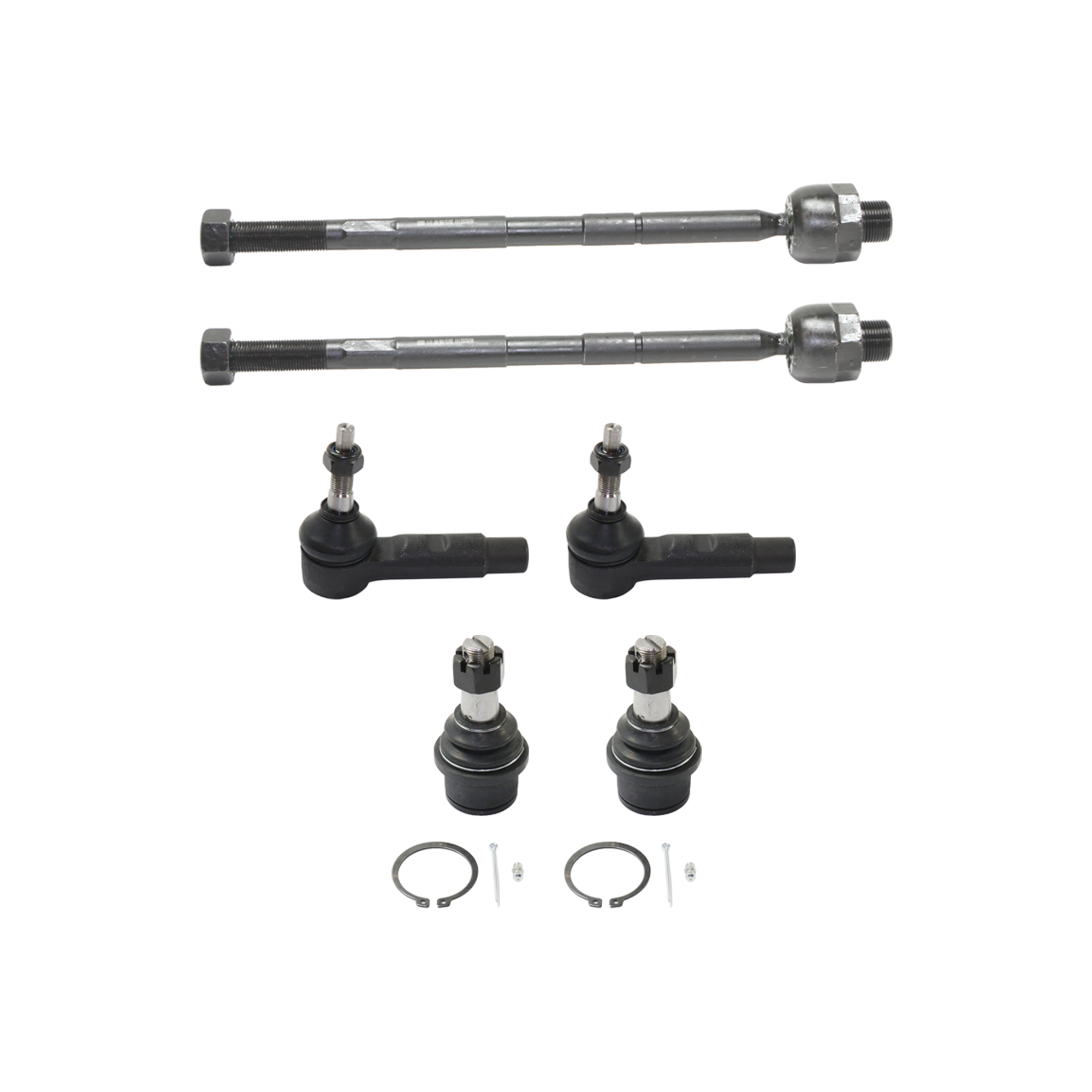 AM RAM FULL SIZE PICKUP 03-10 FRONT BALL JOINT RH AND LH Lower 6 pc kit with Tie Rod End SKU KIT 061124 C261 OEM 05086980AD 05170824AD 52110487