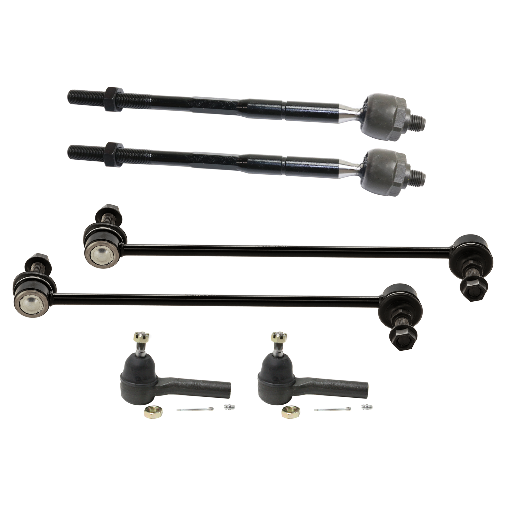 AM TOWN COUNTRY CARAVAN 05-07 FRONT SWAY BAR LINK 6 pc Kit with Tie Rod End SKU KIT 061124 C265 OEM 18189-687000-2652212-469485