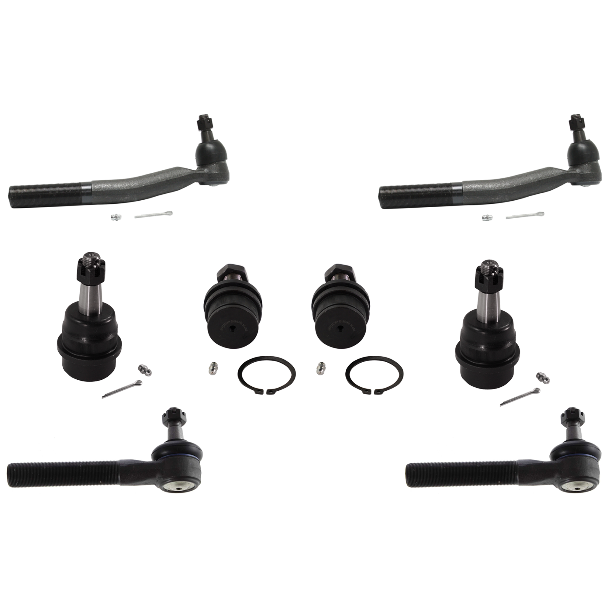 AM RAM 2500-98-99 FRONT TIE ROD END LH Outer 8 pc kit with Ball Joint SKU KIT 061124 C78 OEM 269-314-840-118-115-000-000-000-000