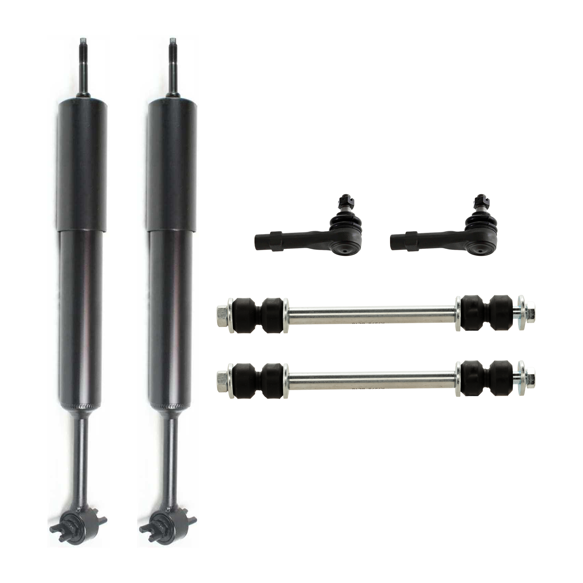 AM RANGER 98-11 B3000-98-04 FRONT SUSPENSION KIT RH AND LH 6 pc Kit with Shock Absorber and Strut Assembly Tie Rod End and Sway Bar Link SKU KIT 061224-24 OEM 8L5Z18124AJ 9L5Z18124A 688000
