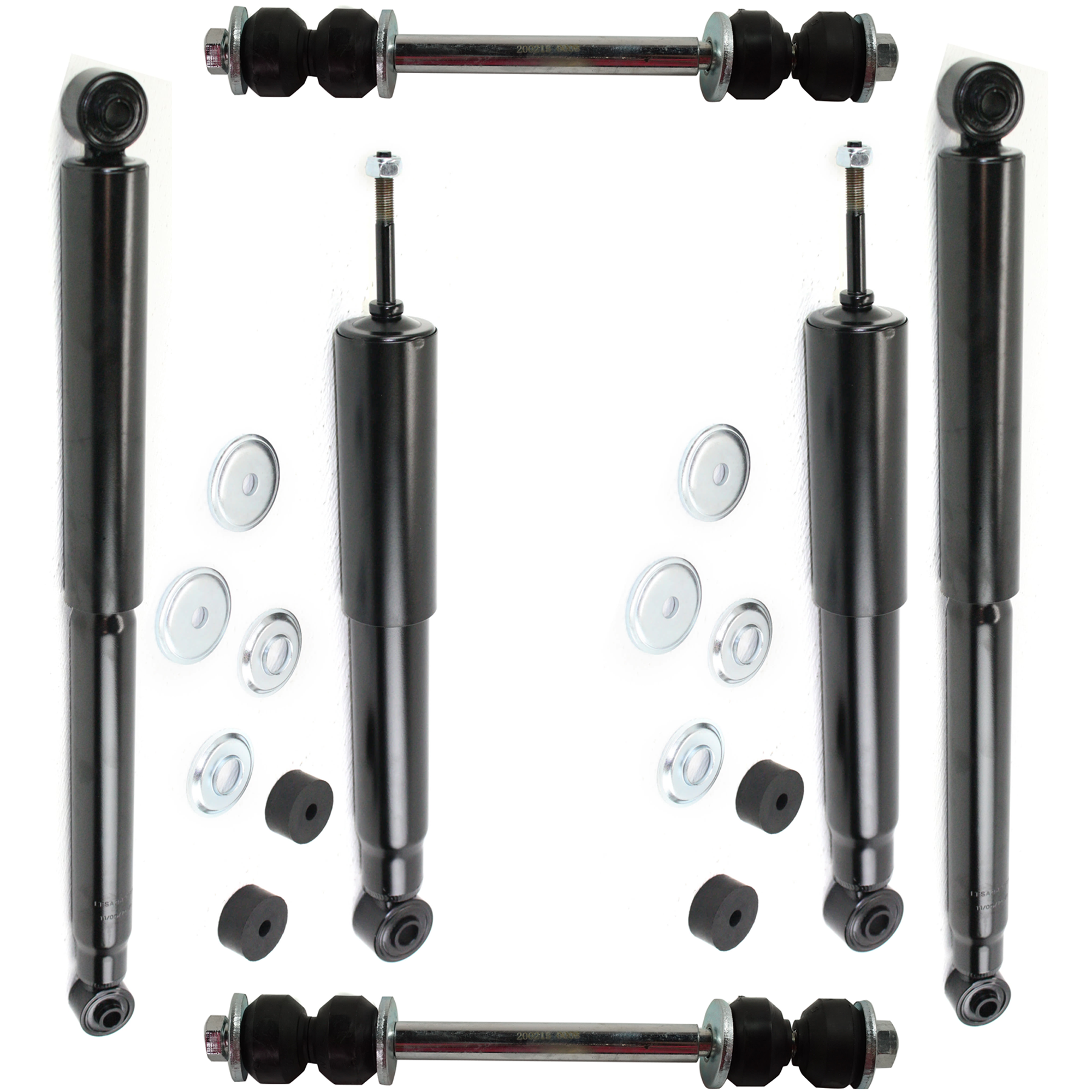 AM SILVERADO SIERRA 2500 HD 01-10 FRONT AND REAR SUSPENSION KIT 6 pc Kit with Shock Absorber and Strut Assembly and Sway Bar Link SKU KIT 061224-25 OEM 12477867-12477868-52855791AC 5