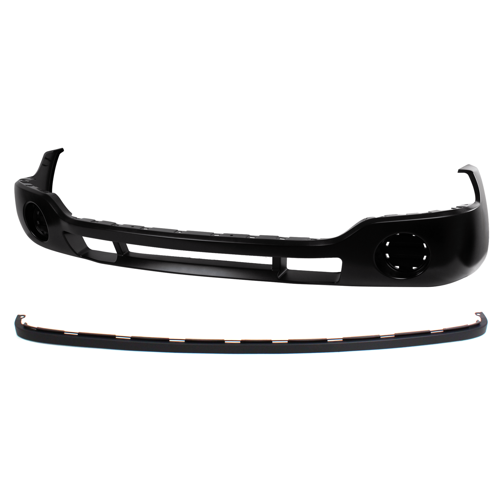 AM SIERRA 03-06 FRONT BUMPER COVER 2 pc kit Primed without FL Holes SLE Model Includes 2007 Classic with Valance SKU KIT 061224-39 Partslink GM1000685 GM1092201 OEM 12335964-88979836-10386200