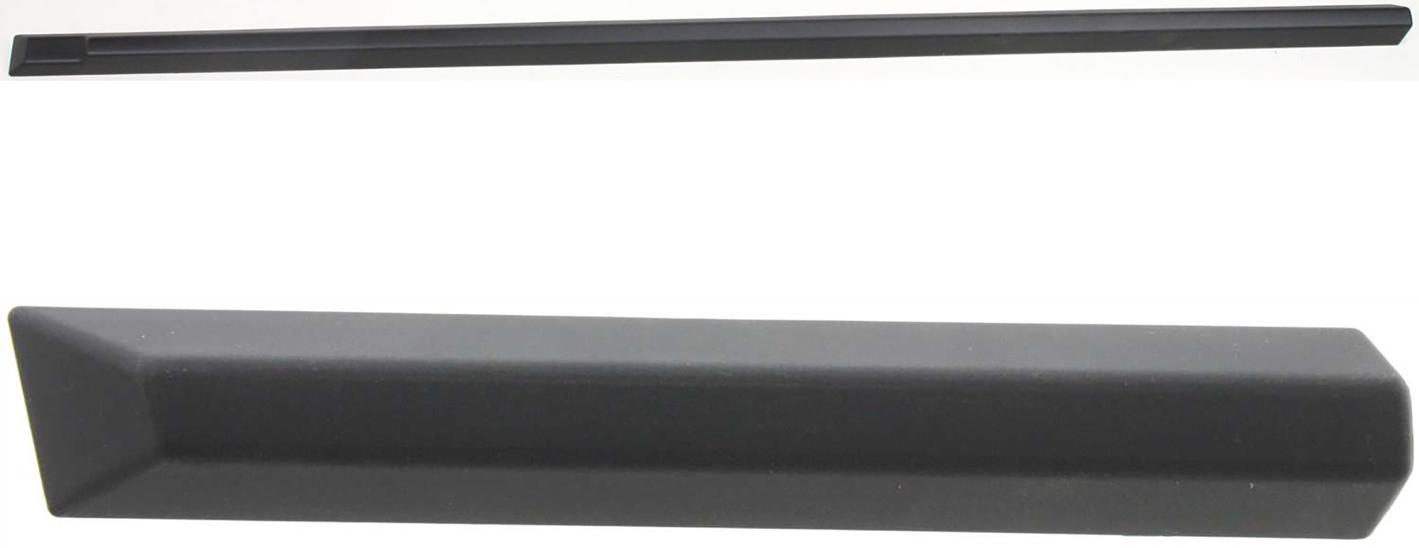AM 3 SERIES 92-98 FRONT DOOR MOLDING LH 2 pc kit Side Sedan E36 with Fender Molding SKU KIT 061224-49 Partslink BM1304102 BM1292101 OEM 51131960731-51131960729