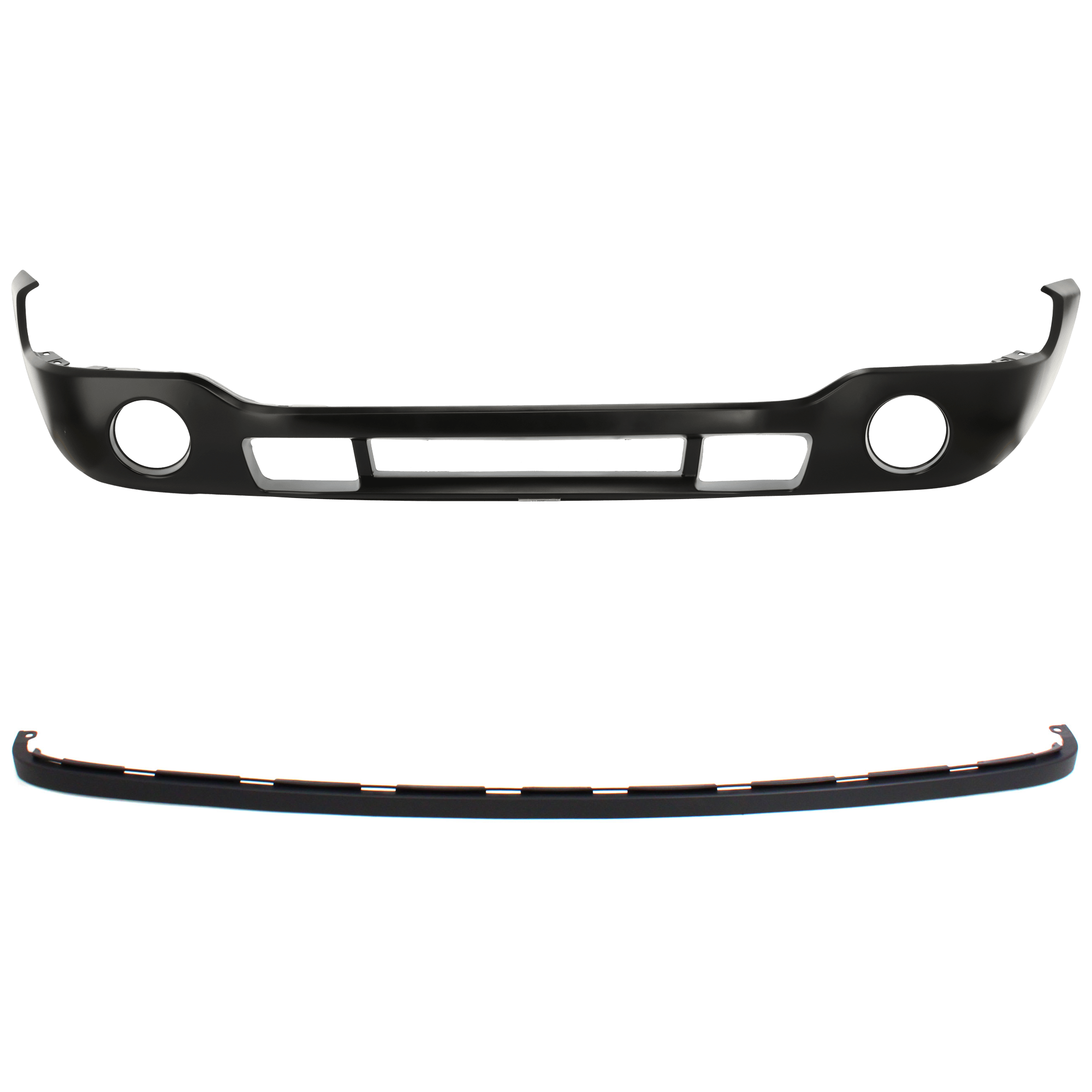 AM SIERRA SIERRA HD 03-06 FRONT BUMPER COVER 2 pc kit Primed with FL Holes Includes 2007 Classic with Valance SKU KIT 061224-64 Partslink GM1000684 GM1092201 OEM 12335963-88979837-10386200