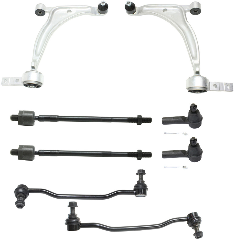 AM ALTIMA 05-06 FRONT CONTROL ARM KIT RH AND LH Lower w ball joint s 8 pc Kit with Sway Bar Link and Tie Rod End SKU KIT 061317-17 OEM 545017Y00A 545018J000-545007Y0