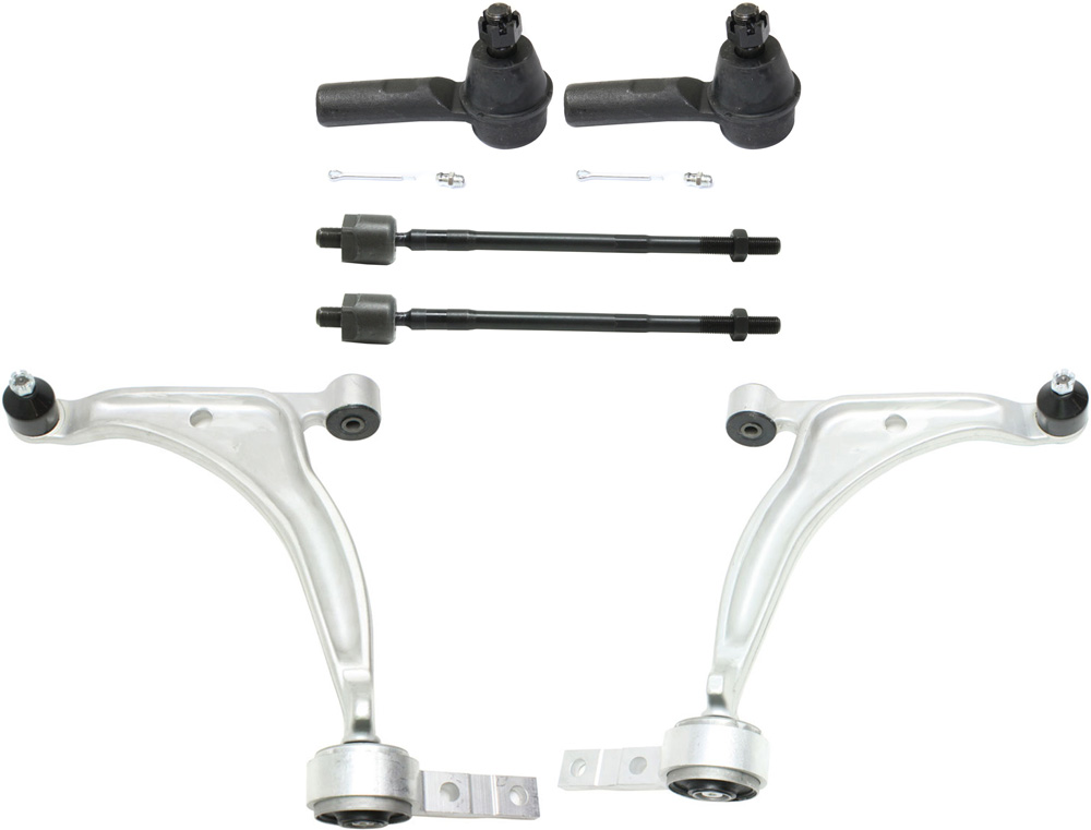 AM ALTIMA 05-06 FRONT CONTROL ARM KIT RH AND LH Lower 6 pc Kit with Tie Rod End SKU KIT 061317-19 OEM 545017Y00A 545018J000-545007Y0
