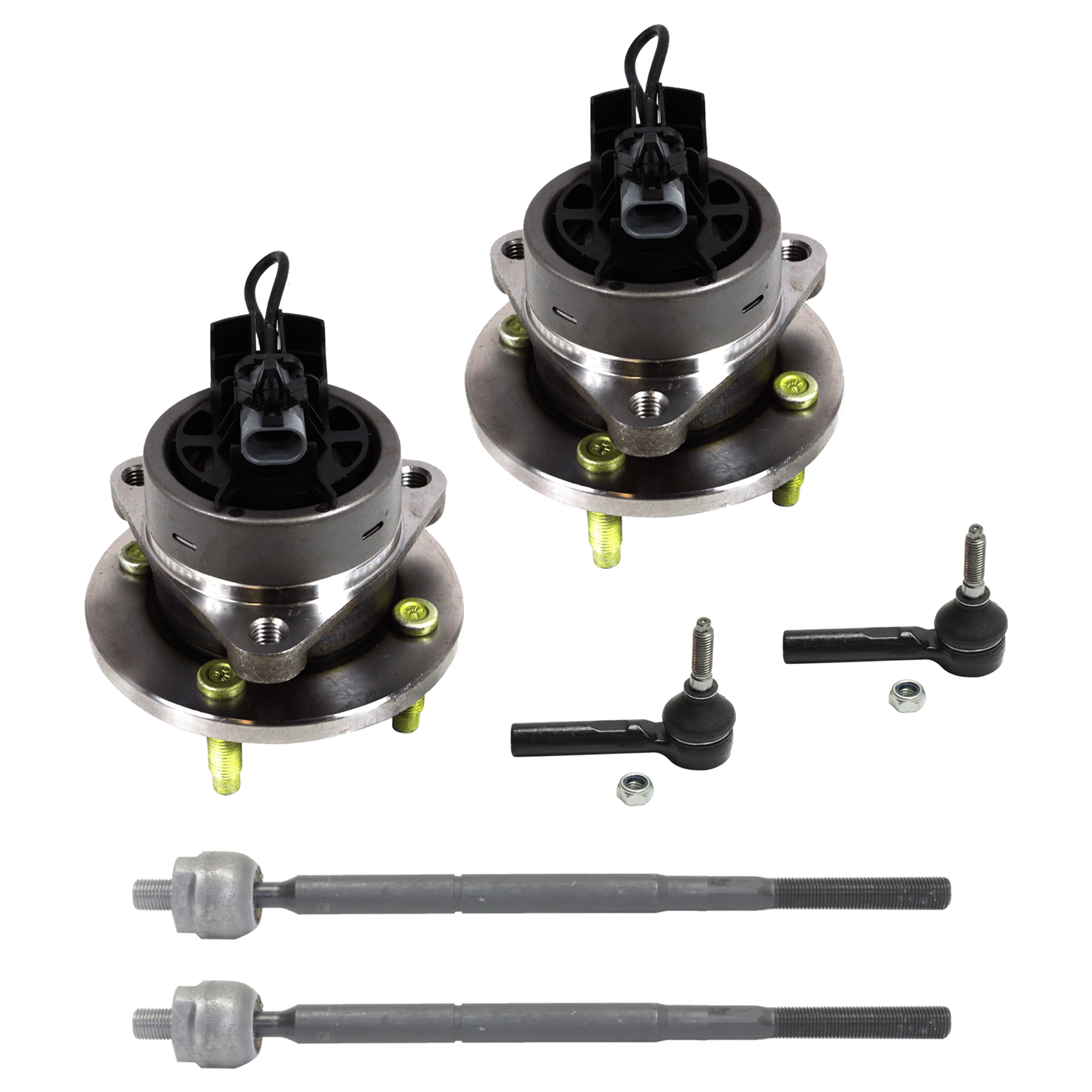 AM ION 03-07 COBALT 05-10 FRONT SUSPENSION KIT RH AND LH 6 pc Kit with Wheel Hub and Tie Rod End SKU KIT 061324-104 OEM 2695626-4051208-15788998-15796