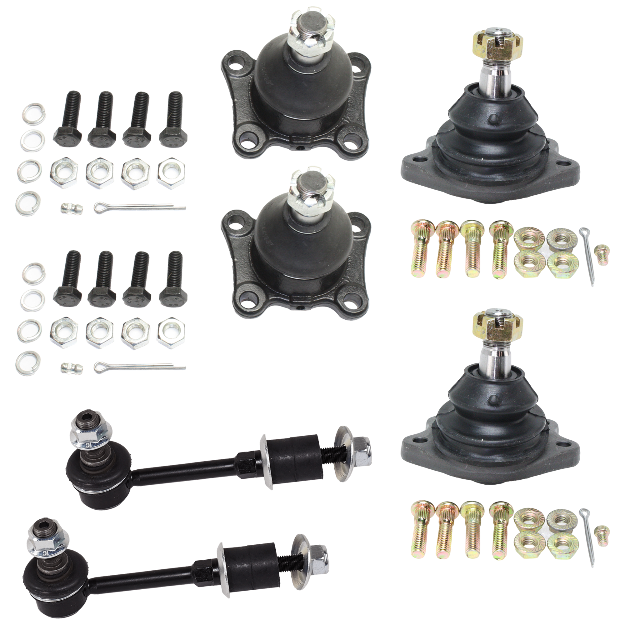 AM TOYOTA PICKUP 89-95-4RUNNER 85-96 T100 PICKUP 93-98 FRONT SUSPENSION KIT Upper and Lower 6 pc Kit with Ball Joint and Sway Bar Link SKU KIT 061324-112 OEM 256004-1014149-2601324-5001065