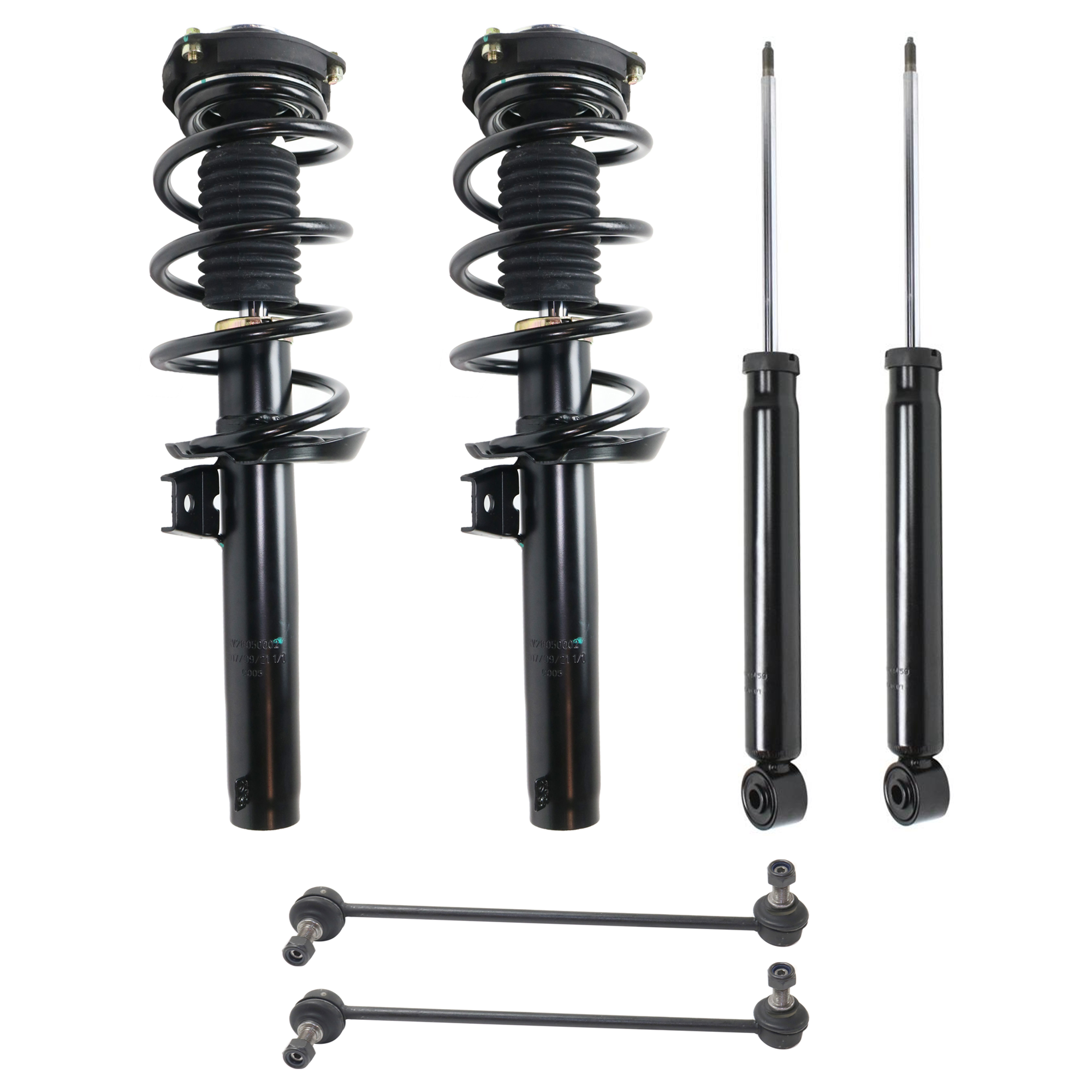 AM JETTA 05-18 FRONT AND REAR SUSPENSION KIT 6 pc kit Sway Bar Link SKU KIT 061324-117 OEM 5611 G51799-172311-872212