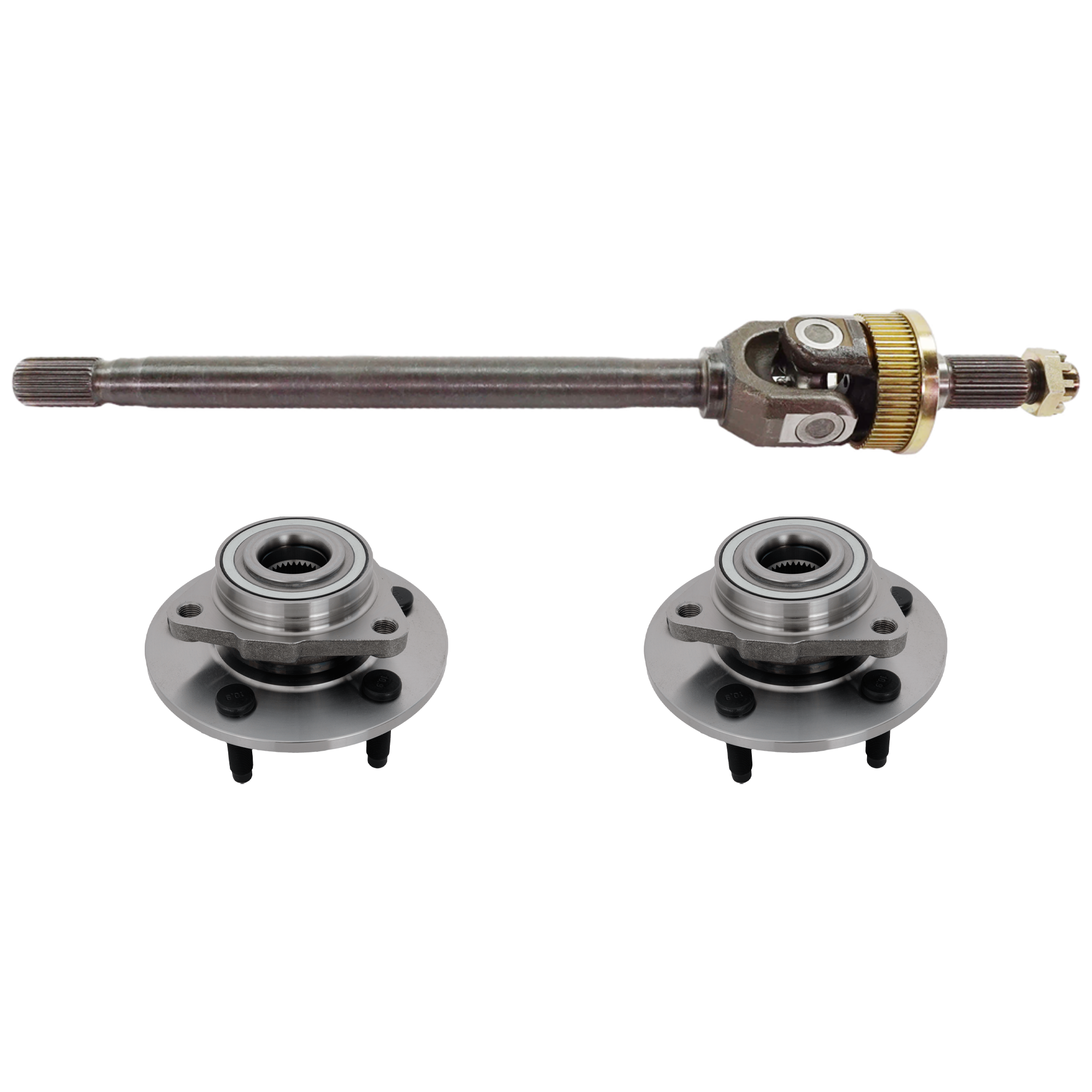 AM RAM 1500-94-96 FRONT SUSPENSION KIT LH 3 pc kit with Axle Shaft and Wheel Hub SKU KIT 061324-22 OEM 4746729-5015137AB 52008220