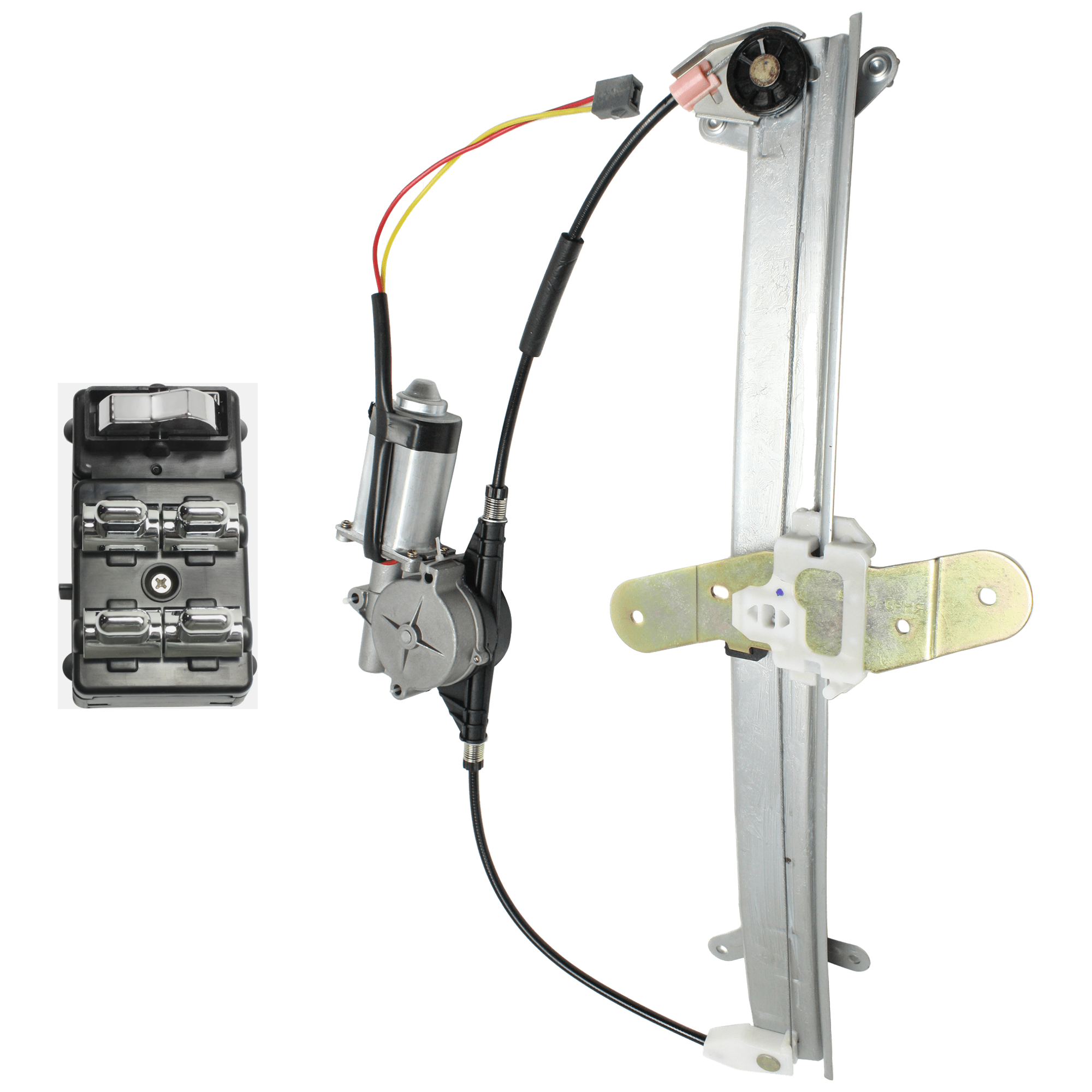 AM TOWN CAR 98-02 FRONT WINDOW SWITCH LH 2 pc kit with Window Regulator SKU KIT 061324-38 OEM F8VZ14529AA WLA5020 WL43116-11