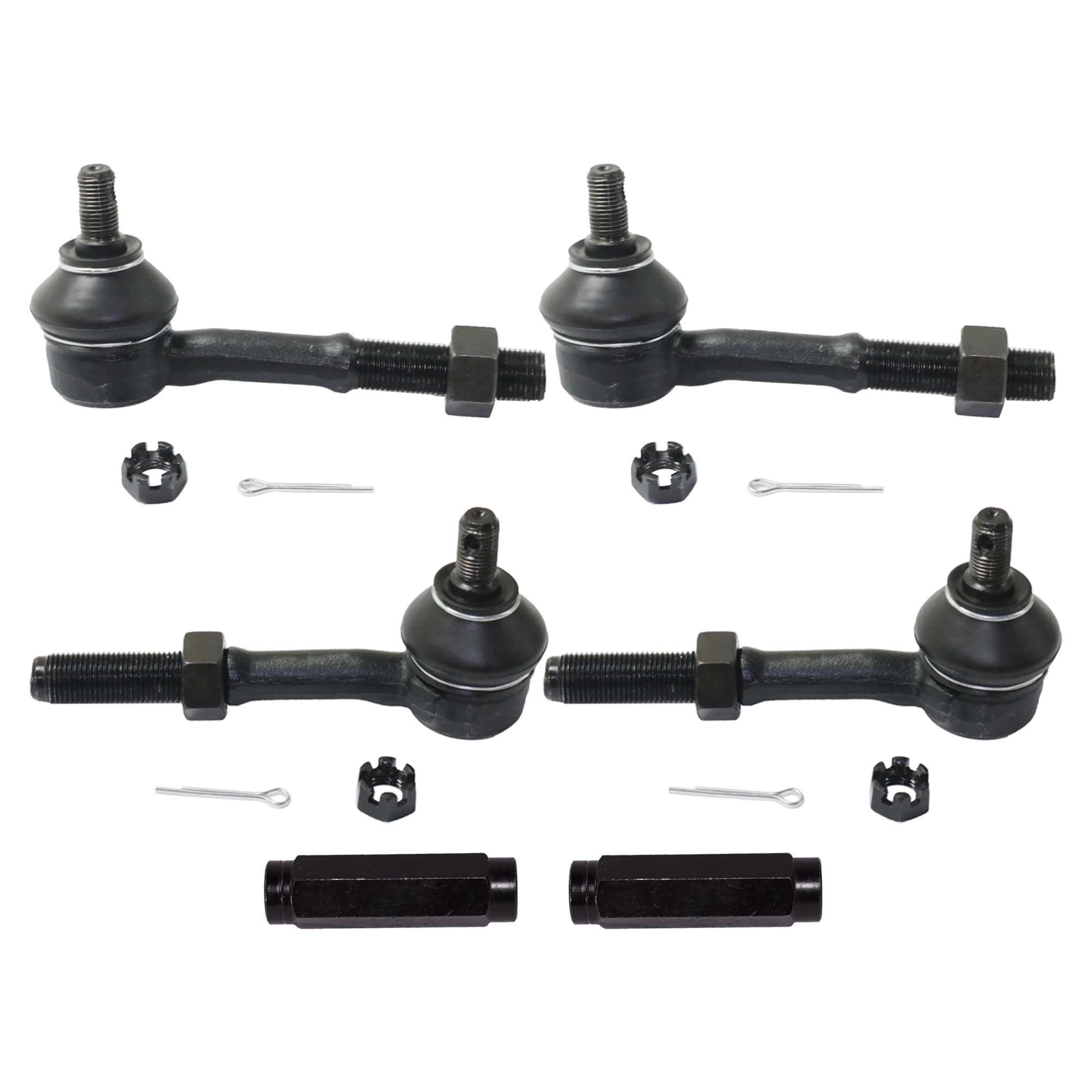 AM PATHFINDER 93-95 PICKUP 95-97 FRONT SUSPENSION KIT 6 pc Kit Tie Rod Adjusting Sleeve and Tie Rod End SKU KIT 061324-69 OEM 4863050W00-4851050W00-4863031G