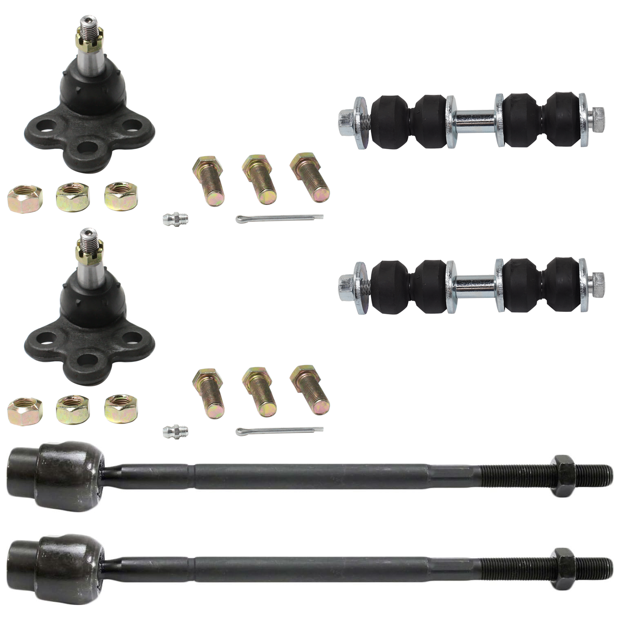 AM IMPALA 00-13 GRAND PRIX 97-08 FRONT SUSPENSION KIT 6 pc Kit with Ball Joint Sway Bar Link and Tie Rod End SKU KIT 061324-70 OEM 104257-282021-2601506-26015