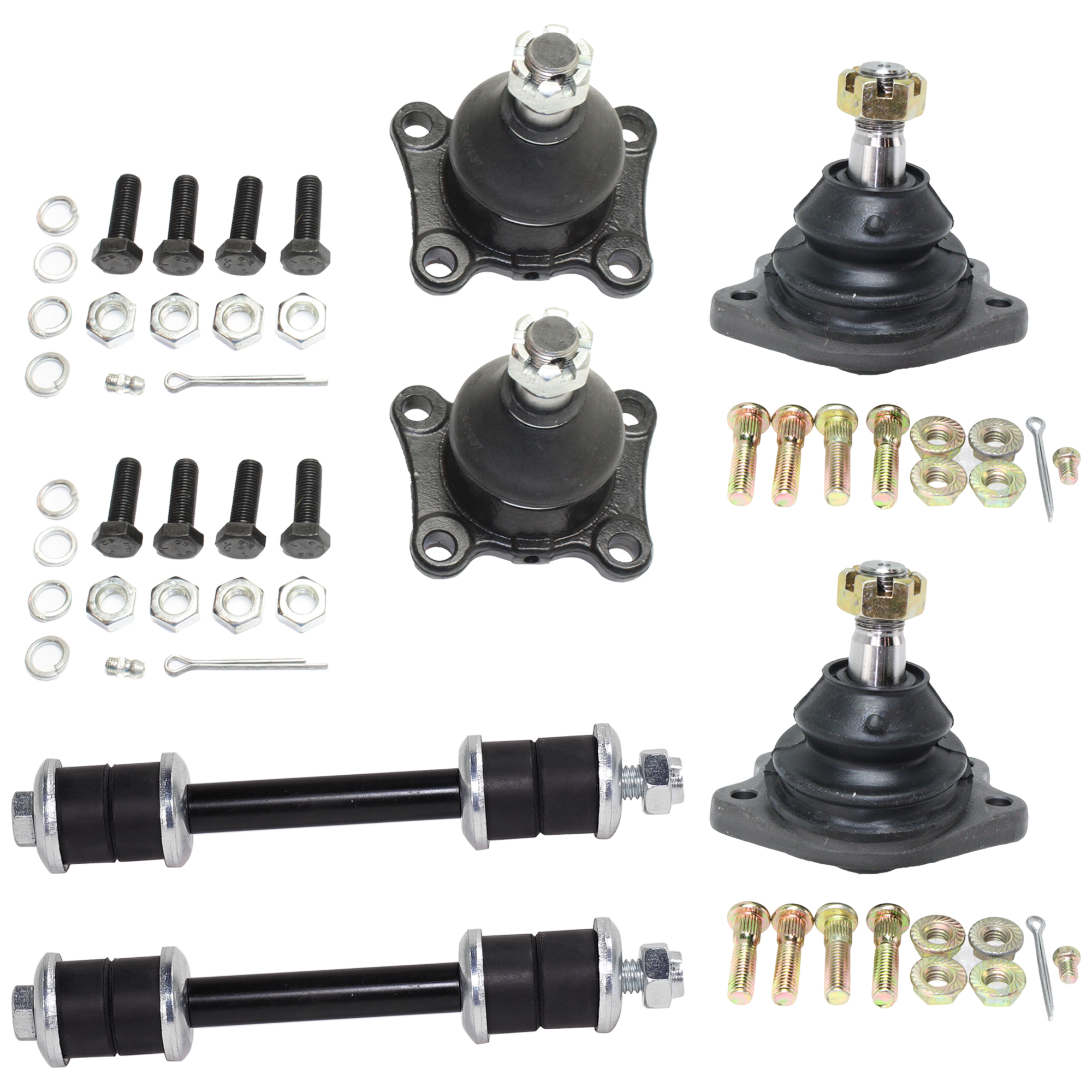 AM T100-93-98 FRONT SUSPENSION KIT RH AND LH 6 pc Kit Ball Joint and Sway Bar Link SKU KIT 061324-73 OEM 256-004-101-414-926-000-000-000-000