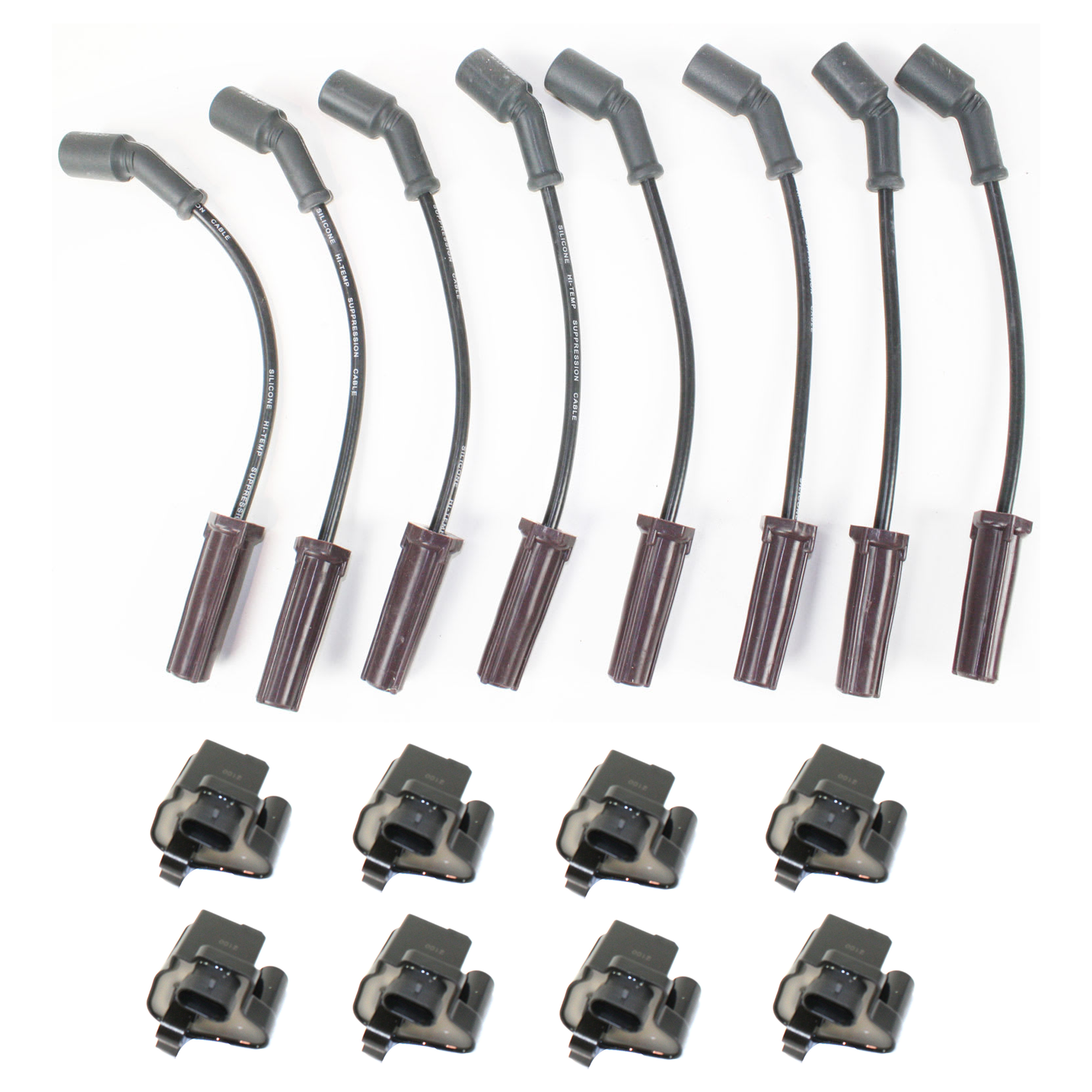 AM SILVERADO SIERRA 99-06 SILVERADO SIERRA 1500 HD 2500 HD 01-06 IGNITION COIL AND SPARK PLUG KIT 16 pc Kit SKU KIT 061324-83 OEM 89017477-5111-26347-49081-5025
