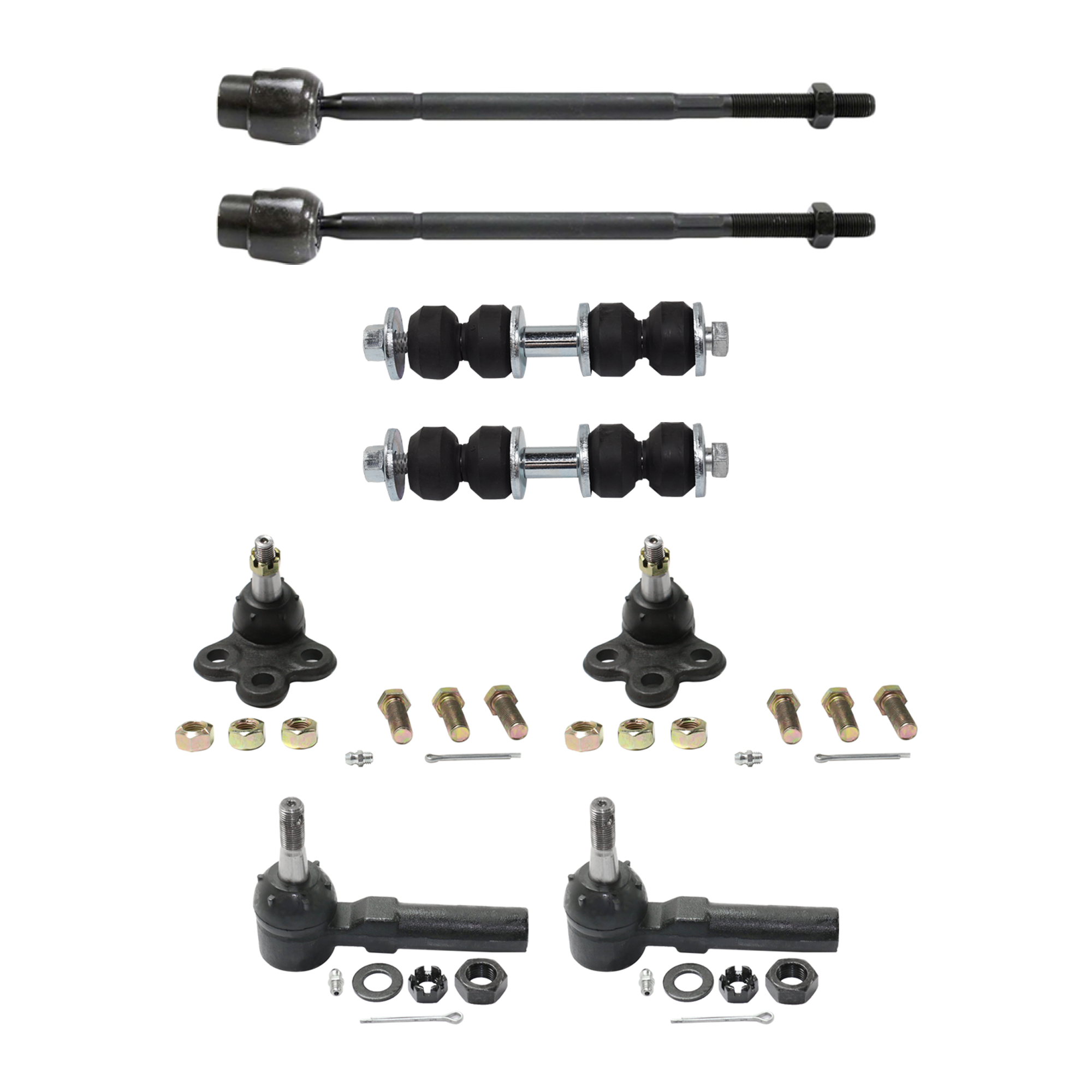 AM CENTURY 97-05 IMPALA LIMITED 14-16 FRONT BALL JOINT RH AND LH Inner and Outer Lower 8 pc kit SKU KIT 061324 C04 OEM 104257-282021-2601506-26015