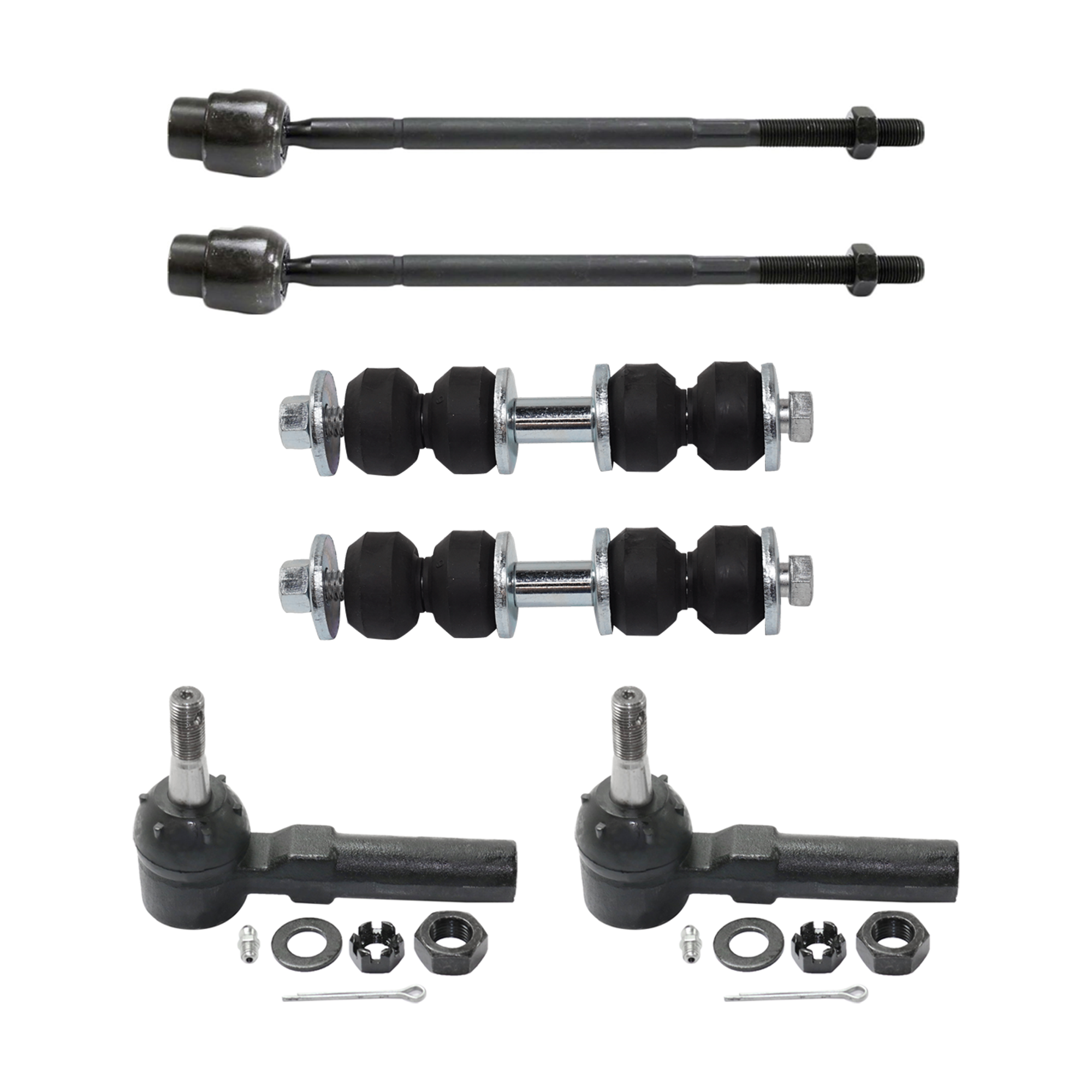 AM CENTURY 97-05 IMPALA LIMITED 14-16 FRONT TIE ROD RH AND LH Inner and Outer 6 pc kit SKU KIT 061324 C05 OEM 382044-2693045-2693205-4011707