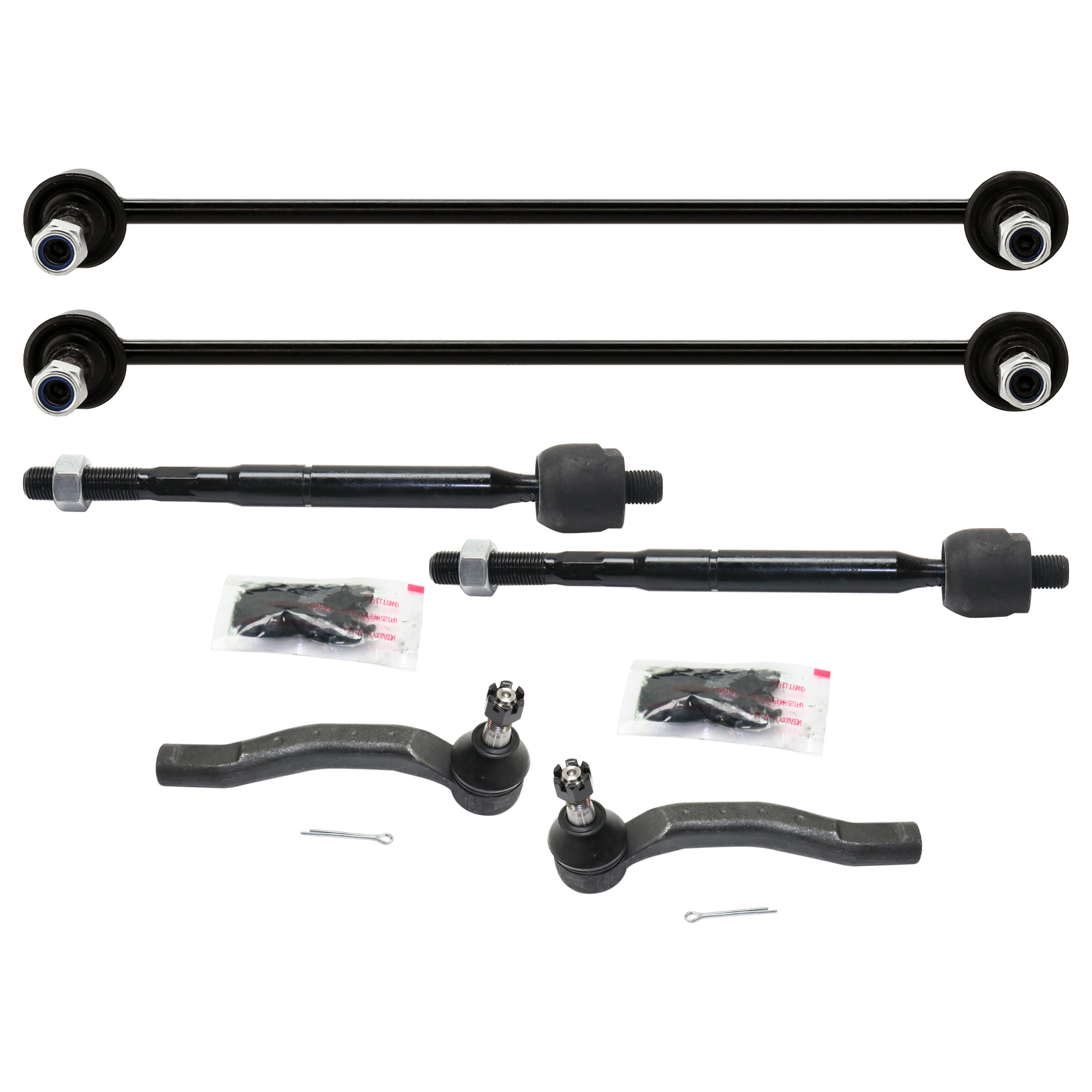 AM YARIS 06-08 FRONT SWAY BAR LINK RH AND LH 6 pc Kit with Tie Rod End SKU KIT 061324 C30 OEM 4882052030-4504759135-45046591