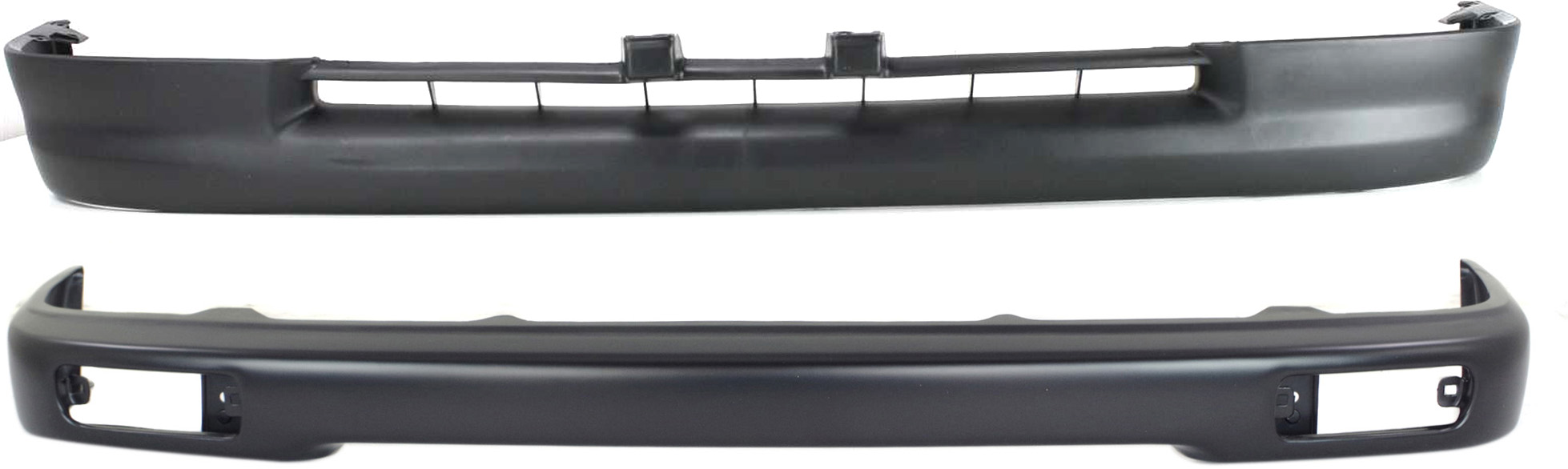 AM TACOMA 95-97 FRONT BUMPER 2 pc Kit with Valance 2WD SKU KIT 061417-55 Partslink TO1002153 TO1095169 OEM 5210104050-5391104041