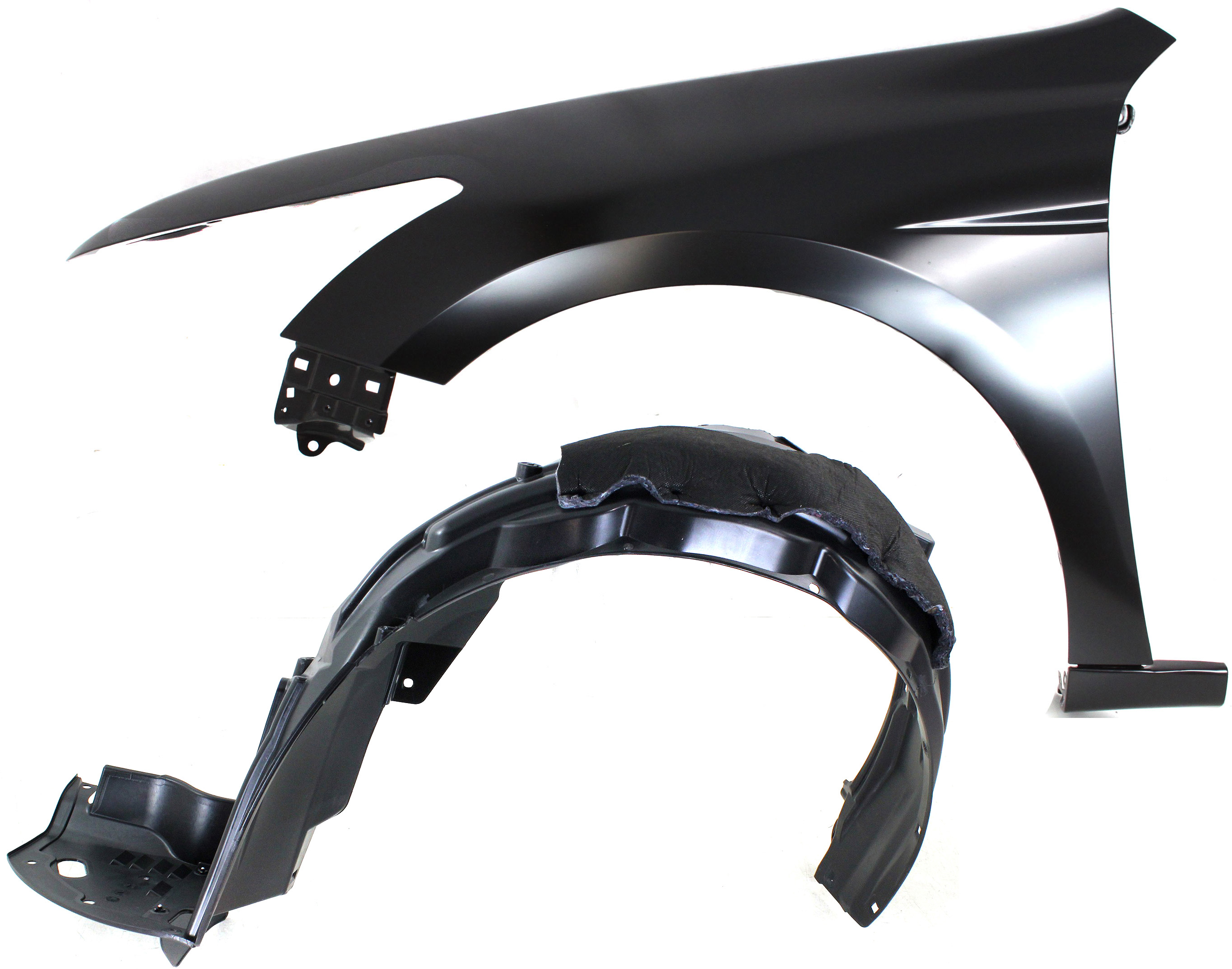 AM ACCORD 08-12 FRONT FENDER LH 2 pc Fit Sedan USA Built Vehicle with Fender Liner SKU KIT 061517-03 Partslink HO1240173 HO1248138 OEM 60260TA0A91ZZ 74150TA5A00