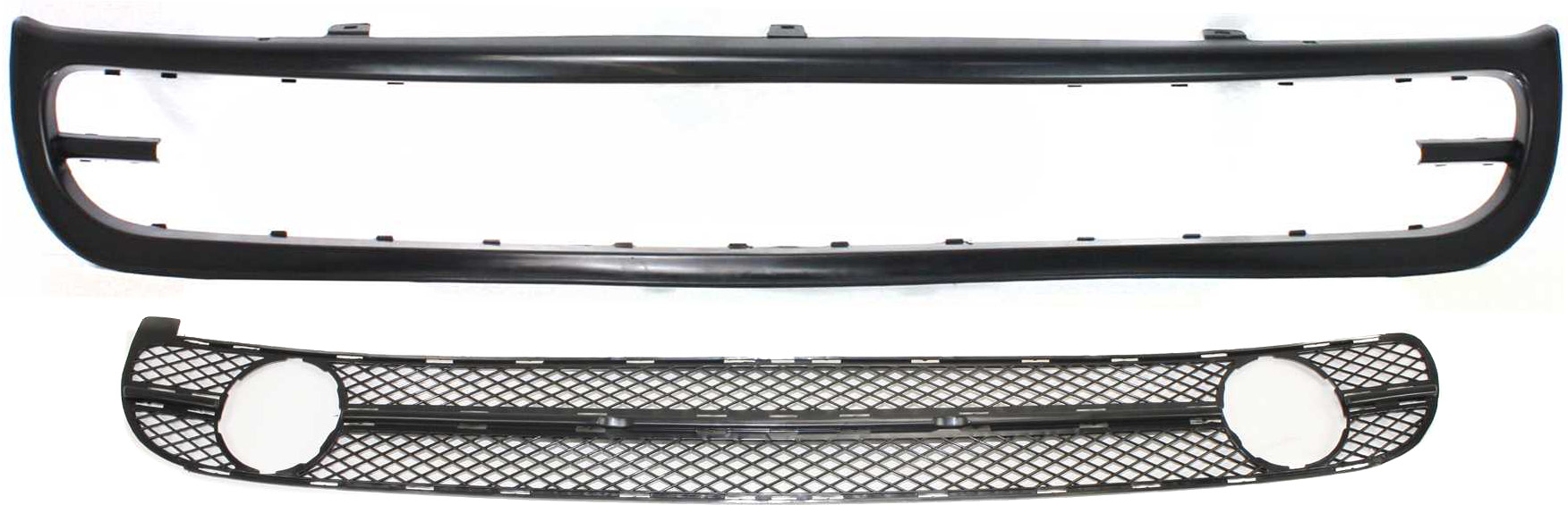 AM BEETLE 98-00 FRONT VALANCE 2 pc kit with Bumper Grille SKU KIT 061517-16 Partslink VW1094109 VW1200127 OEM 1C0805903CGRU 1C0807681C01C