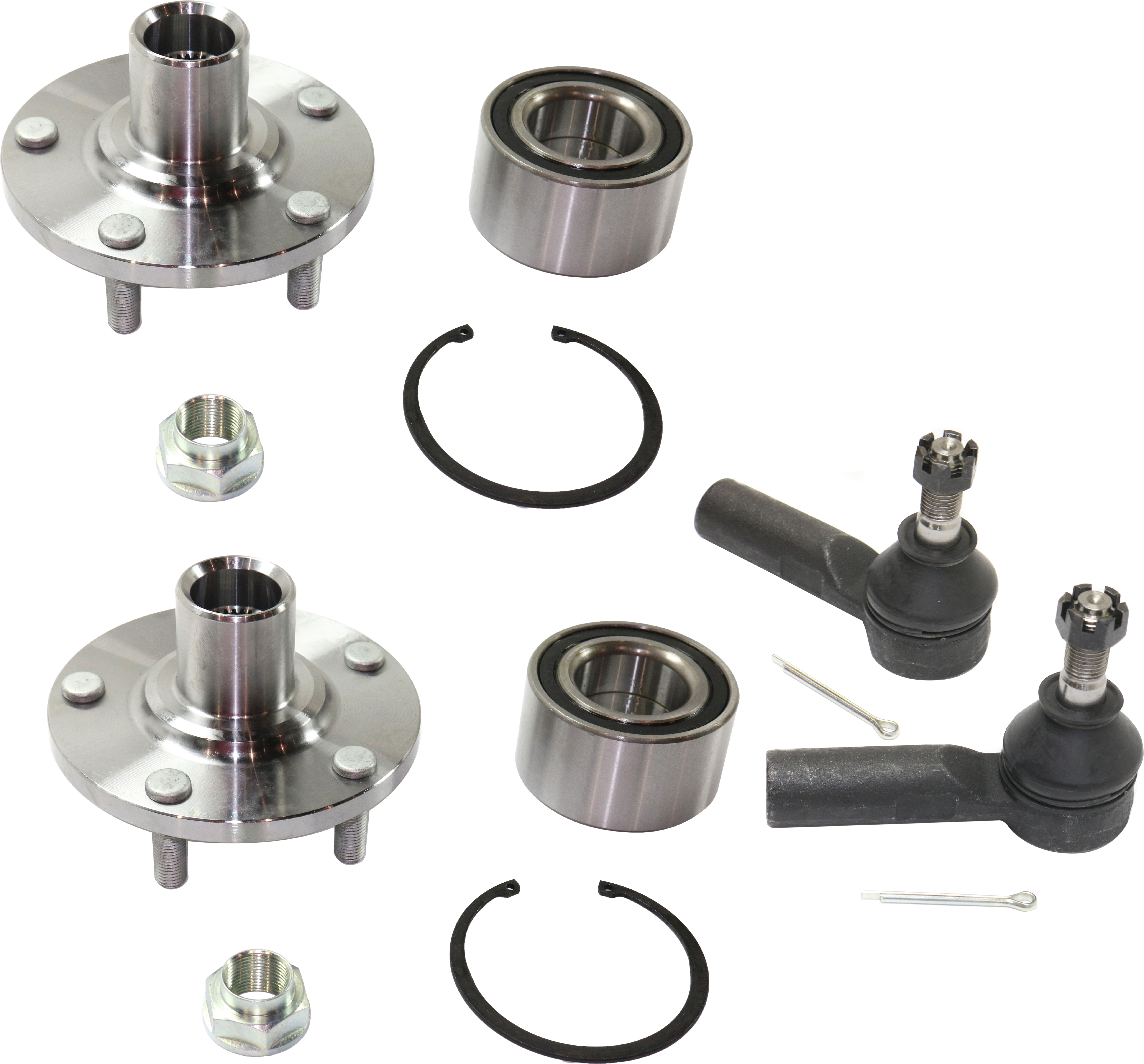 AM CAMRY 92-01 AVALON 95-04 FRONT HUB ASSEMBLY RH AND LH 4 pc Kit with Tie Rod End SKU KIT 061517-20 OEM 4350206040-356046-1014291-1016