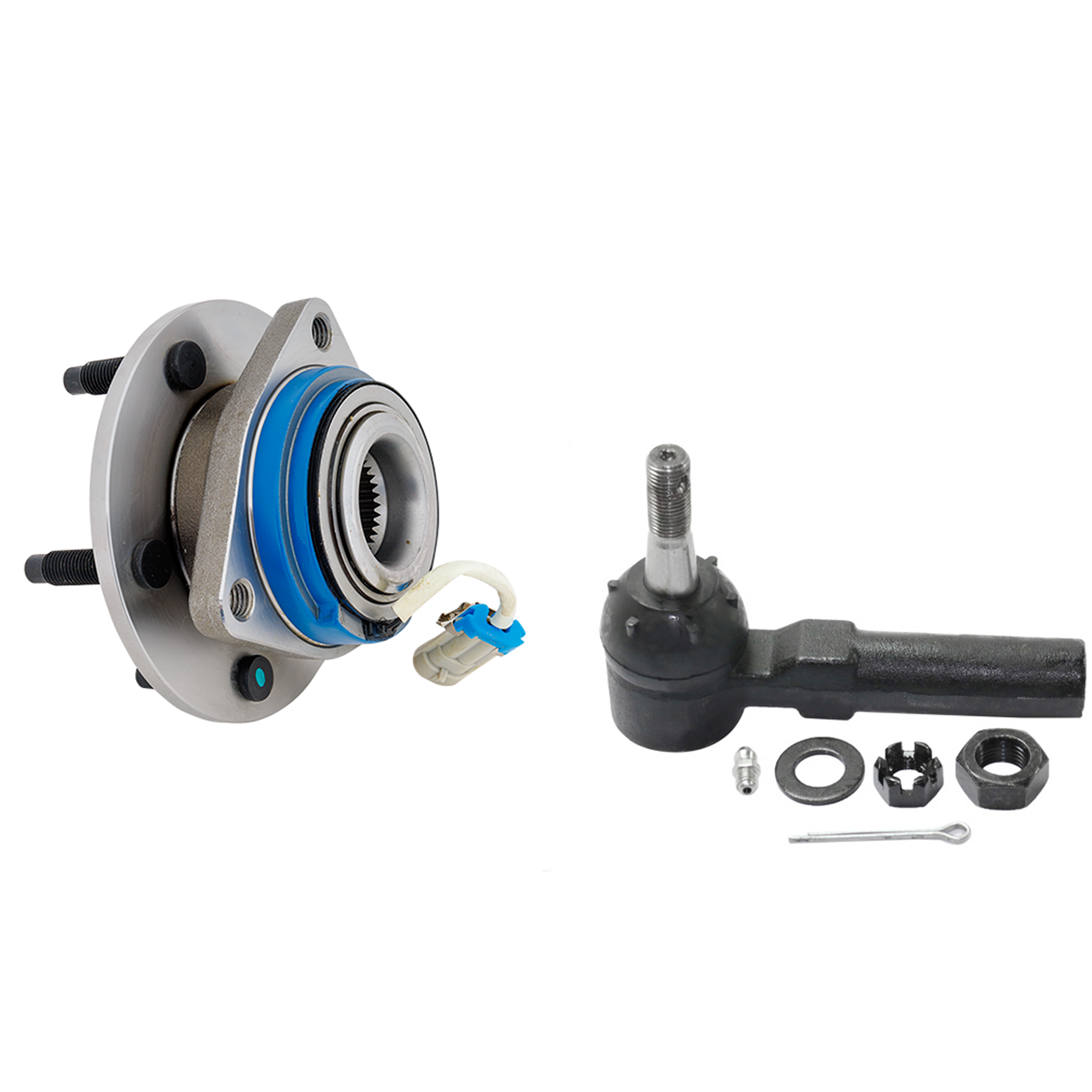 AM CENTURY 97-01 FRONT HUB ASSEMBLY RH=LH 2 pc kit with Tie Rod End SKU KIT 061517-22 OEM 12429204-382044-2693045-269320