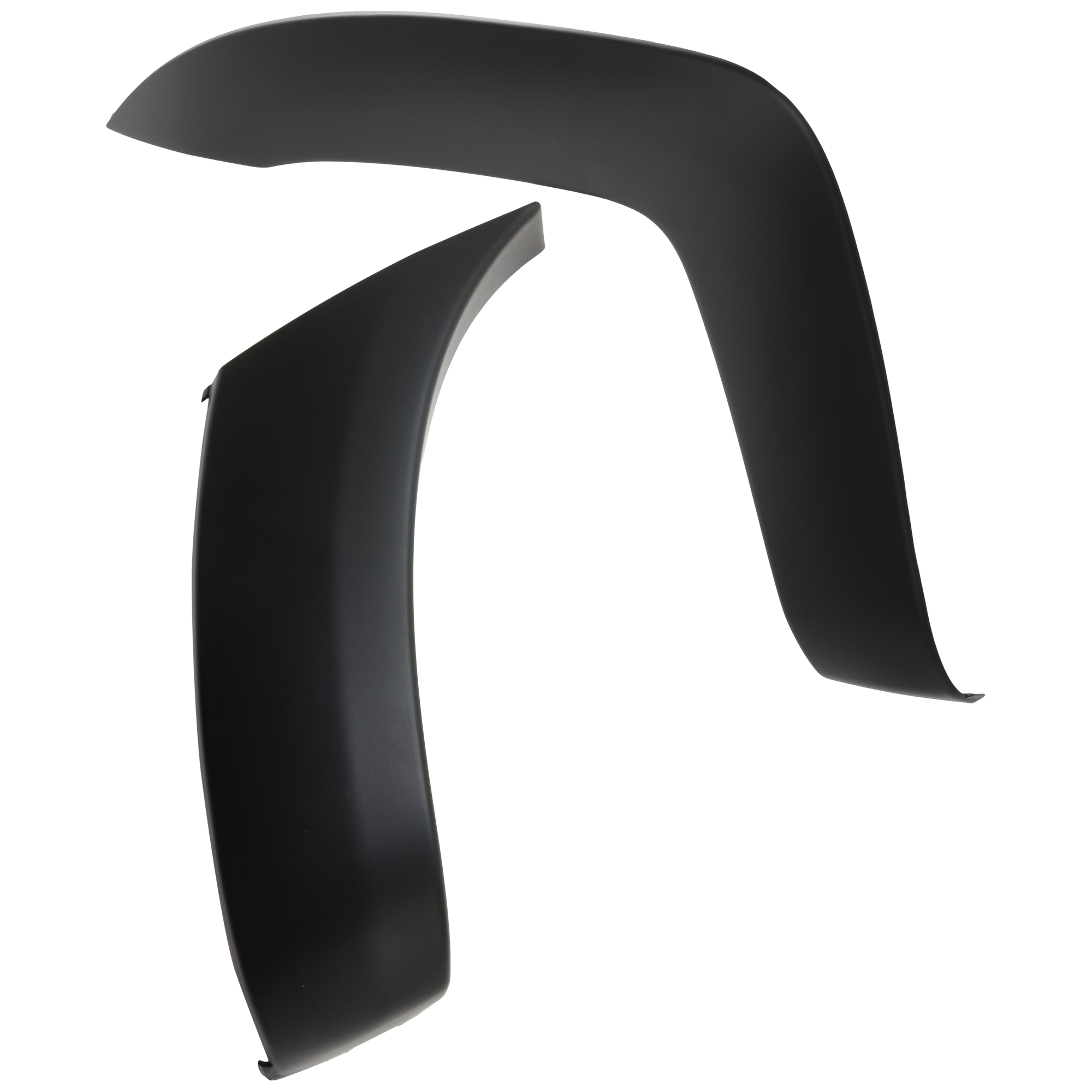AM TACOMA 05-11 FRONT WHEEL OPENING MOLDING LH 2 pc Kit OE Style Textured Black with Bumper End SKU KIT 061626-02 Partslink TO1268106 TO1004170 OEM 7587204030-5211304020