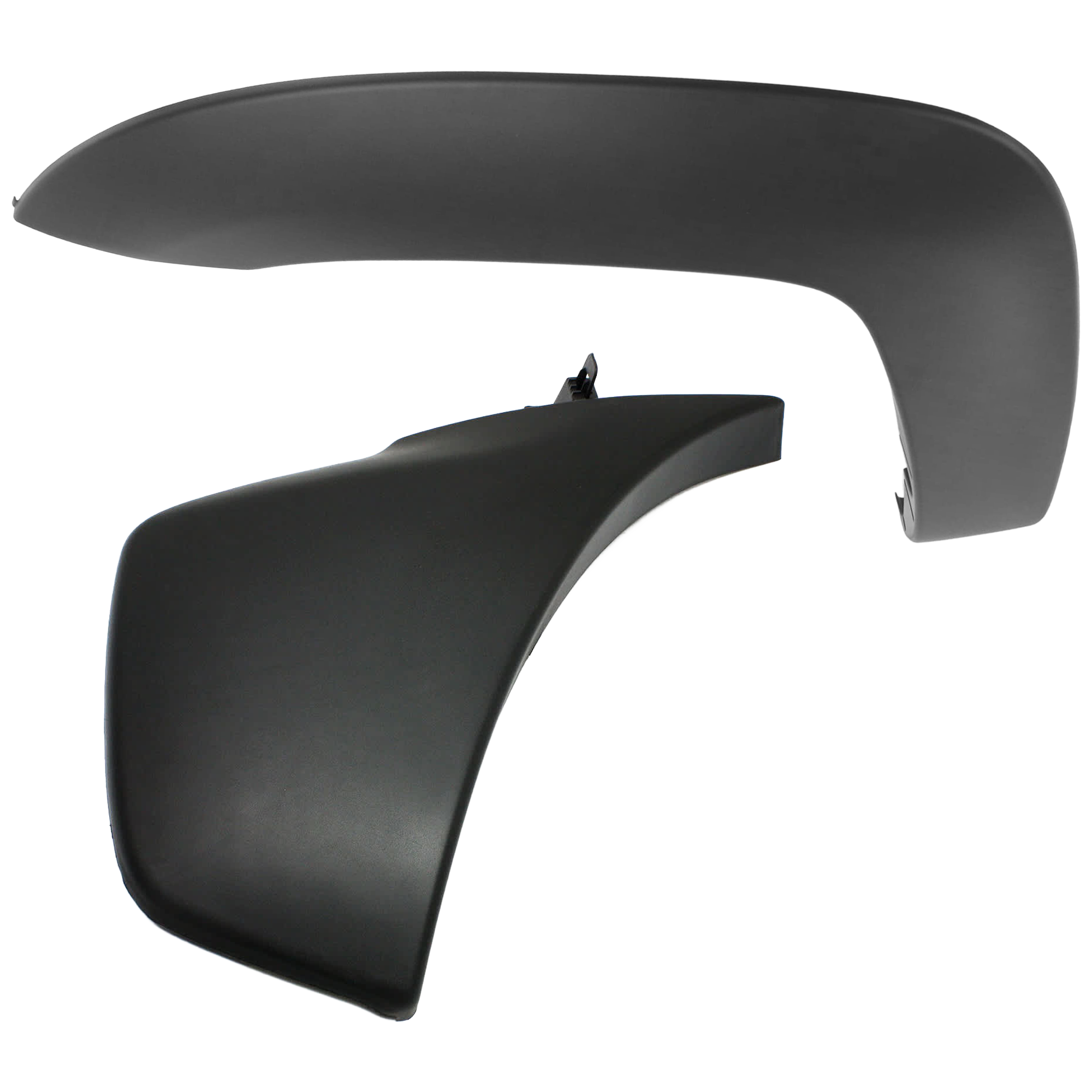 AM TACOMA 12-15 FRONT WHEEL OPENING MOLDING LH 2 pc Kit OE Style Textured Black with Bumper End SKU KIT 061626-03 Partslink TO1268106C TO1004177 OEM 7587204030-5211304050
