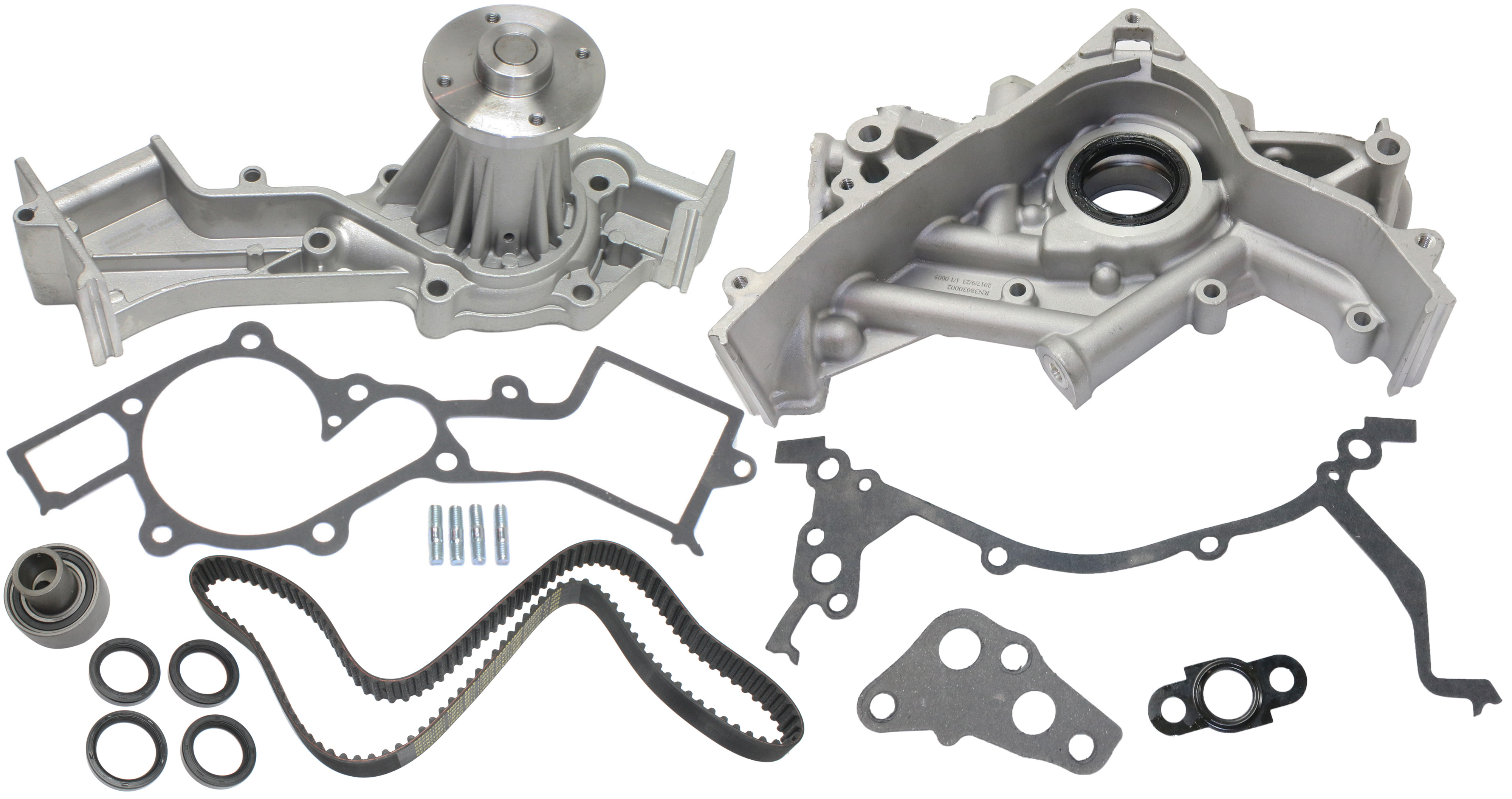AM FRONTIER 99-04 XTERRA 00-04 TIMING BELT KIT 3 pc kit with Oil Pump and Water Pump SKU KIT 061817-01 OEM 20730-39135-43255-46338-99