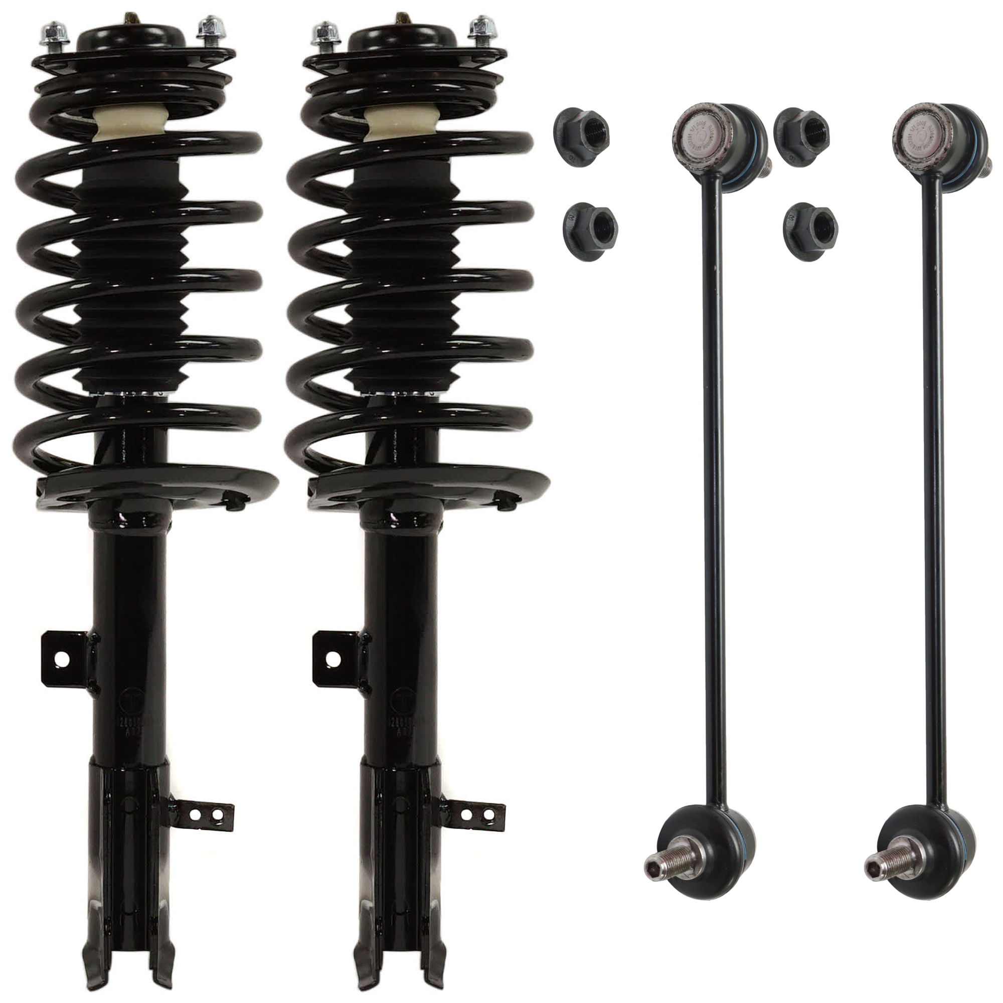 AM PATRIOT 11-17 FRONT SUSPENSION KIT 4 pc Kit with Shock Absorber and Strut Assembly and Sway Bar Link SKU KIT 061824-01 OEM 5168164AD 272950-5168164AB 516