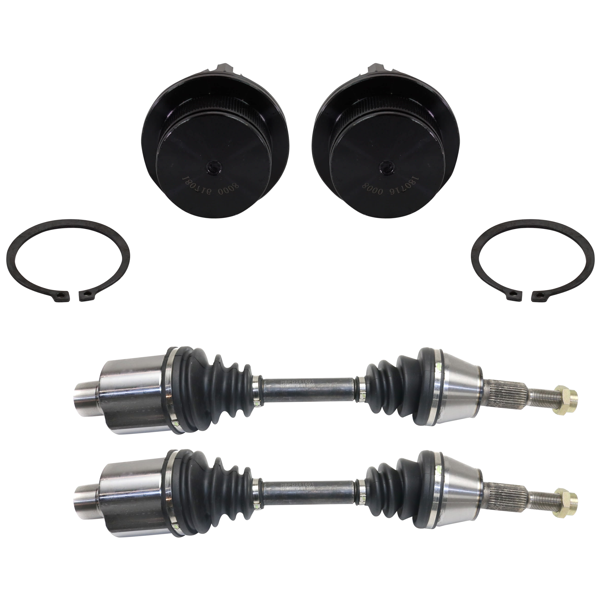 AM RAM 1500-02-05 FRONT SUSPENSION KIT RH AND LH 4 pc kit with Axle Assembly and Ball Joint SKU KIT 061824-05 OEM 5072389AA 5072389AB 104333-260