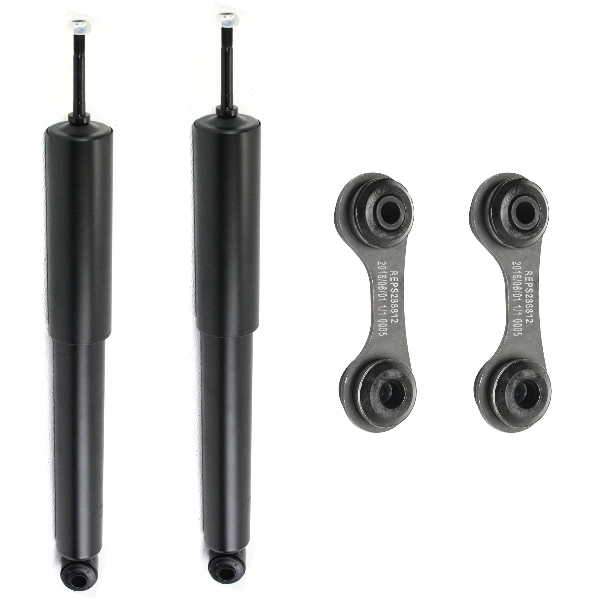 AM MALIBU 04-12 G6-05-10 REAR SUSPENSION KIT 4 pc Kit with Shock Absorber and Strut Assembly and Sway Bar Link SKU KIT 061824-13 OEM 19241359-15910695-10363555-444
