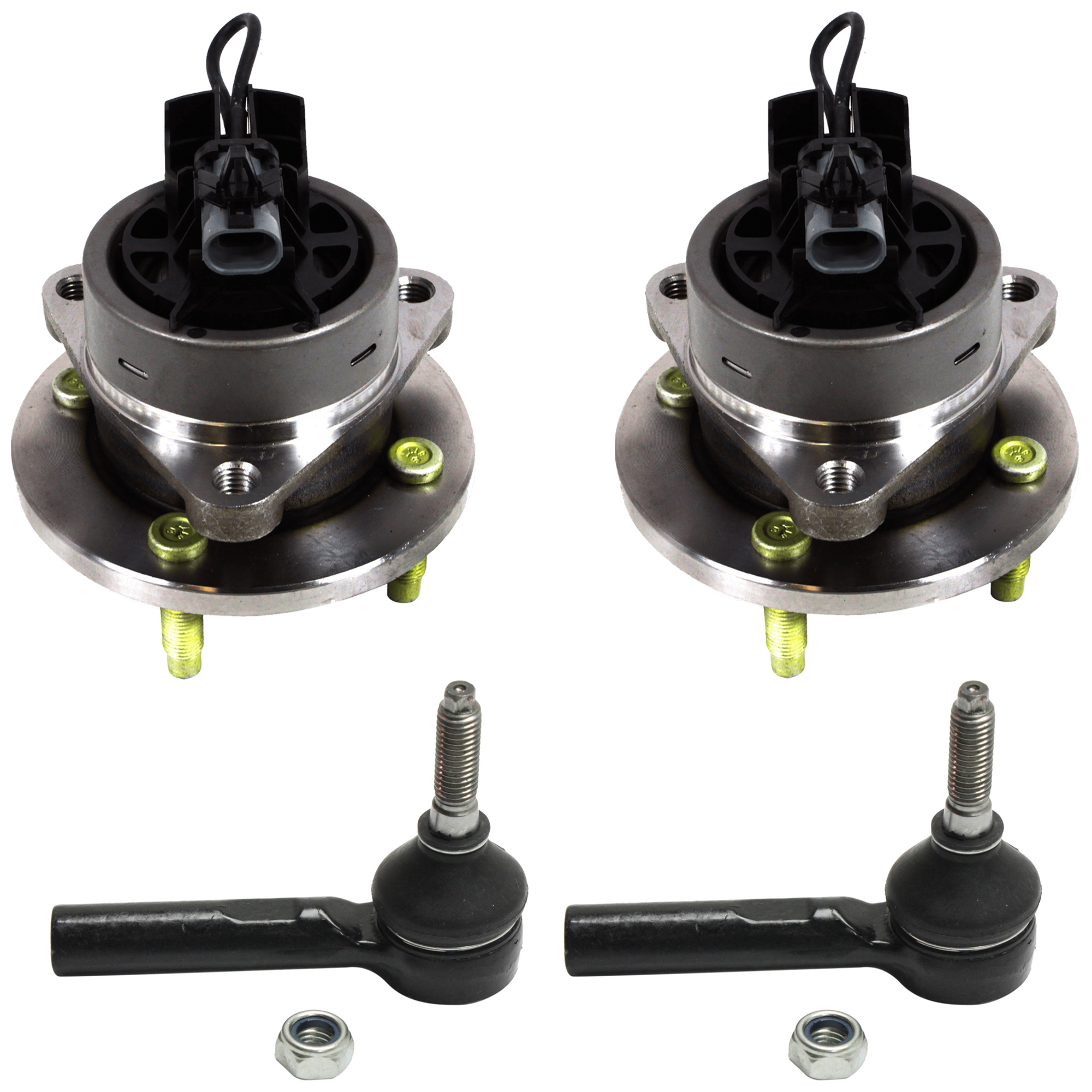 AM COBALT 05-10 ION 03-07 FRONT SUSPENSION KIT RH AND LH 4 pc Kit with Wheel Hub and Tie Rod End SKU KIT 061824-14 OEM 2693399-15140337-15220347-1914