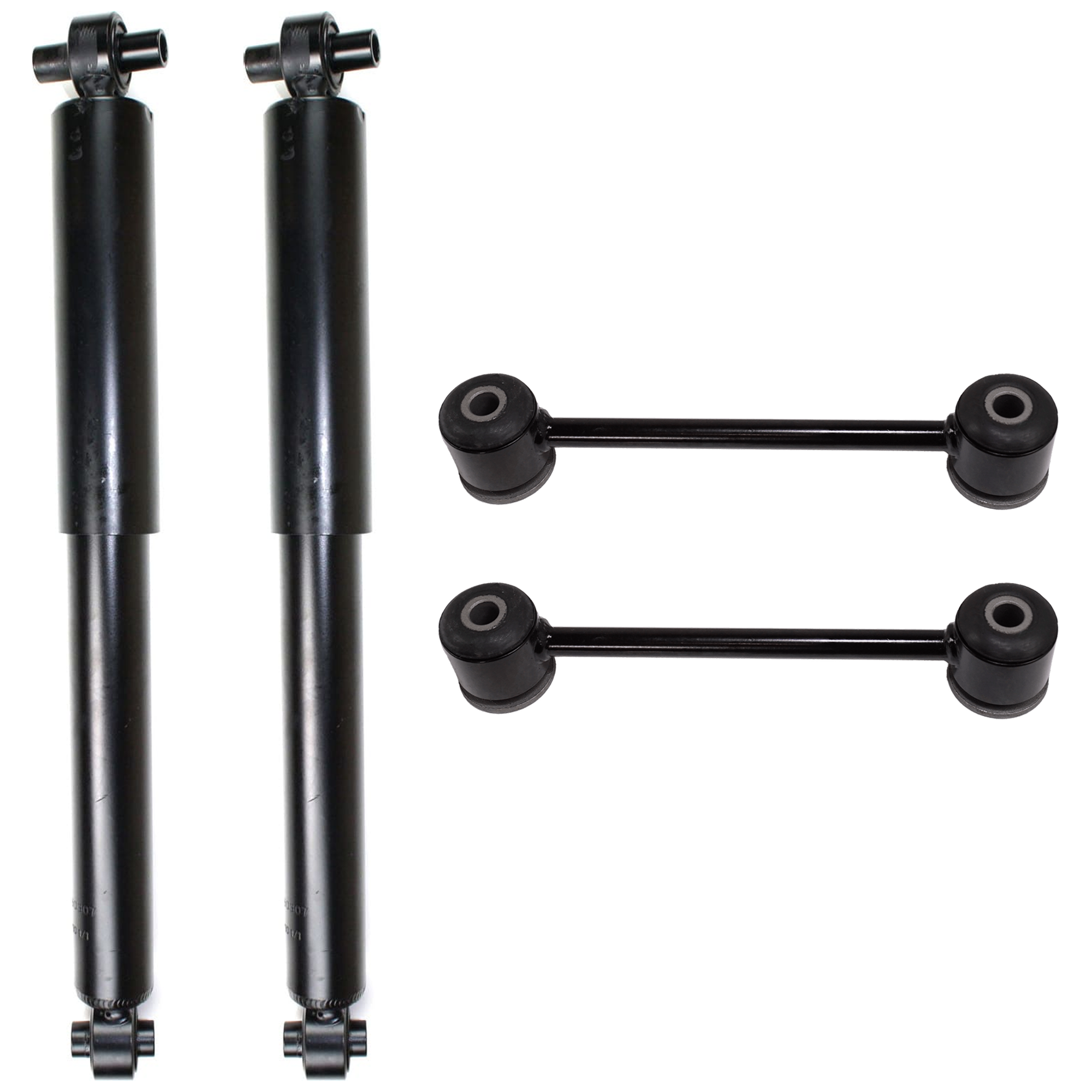 AM PT CRUISER 01-10 REAR SUSPENSION KIT 4 pc kit with Shock Absorber and Strut Assembly and Sway Bar Link SKU KIT 061824-15 OEM 4656439AB 4656439AE 4656934AB