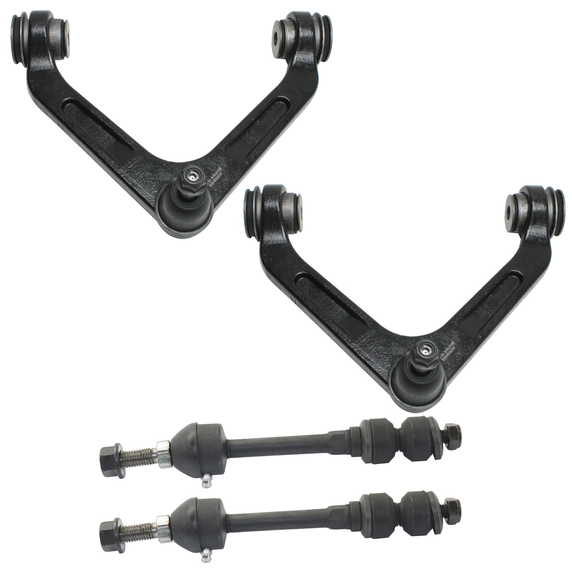 AM RAM FULL SIZE PICKUP 03-06 FRONT SUSPENSION KIT 4 pc Kit with Control Arm and Sway Bar Link SKU KIT 061824-16 OEM 2605167-52106776AB 52106776ABA