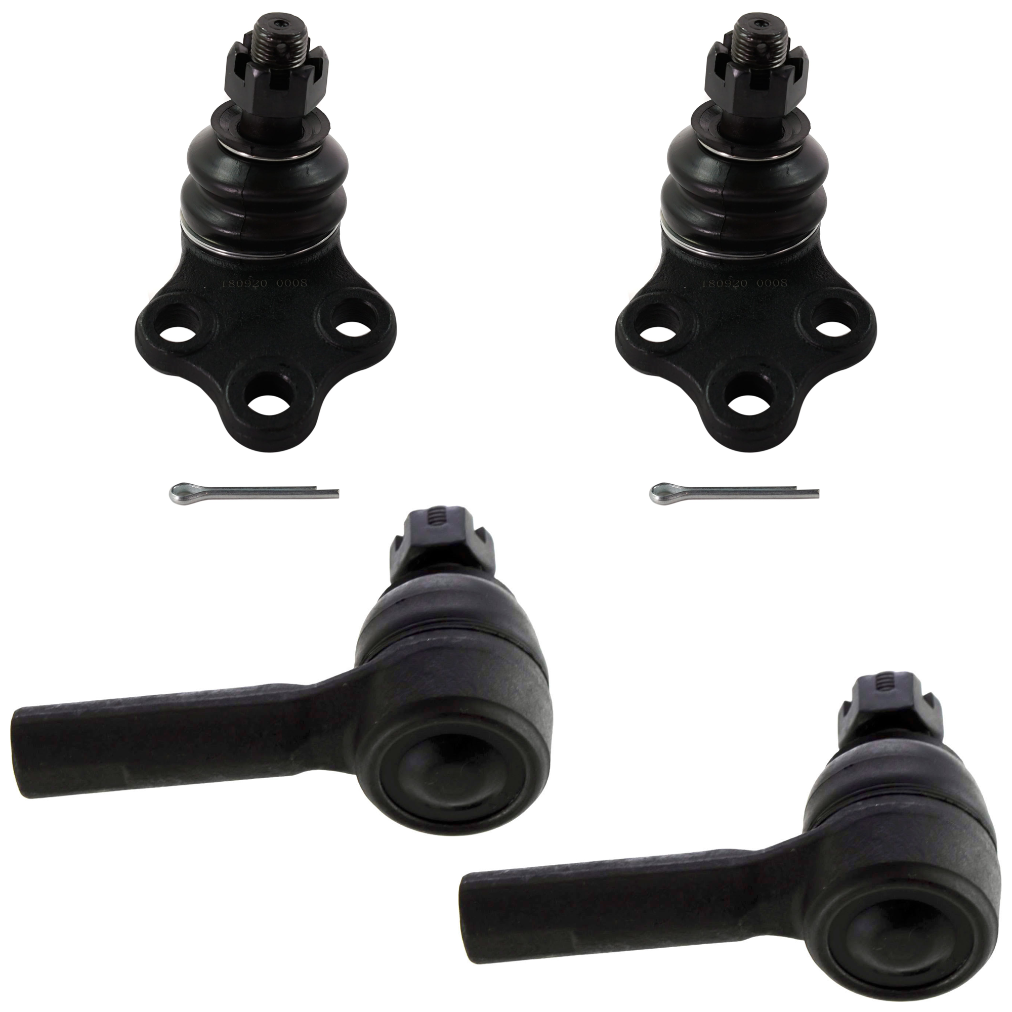 AM QX4-97-03 PATHFINDER 96-04 FRONT SUSPENSION KIT RH AND LH 4 pc Kit with Ball Joint and Tie Rod End SKU KIT 061824-24 OEM D01600W025-351053-351054-10147