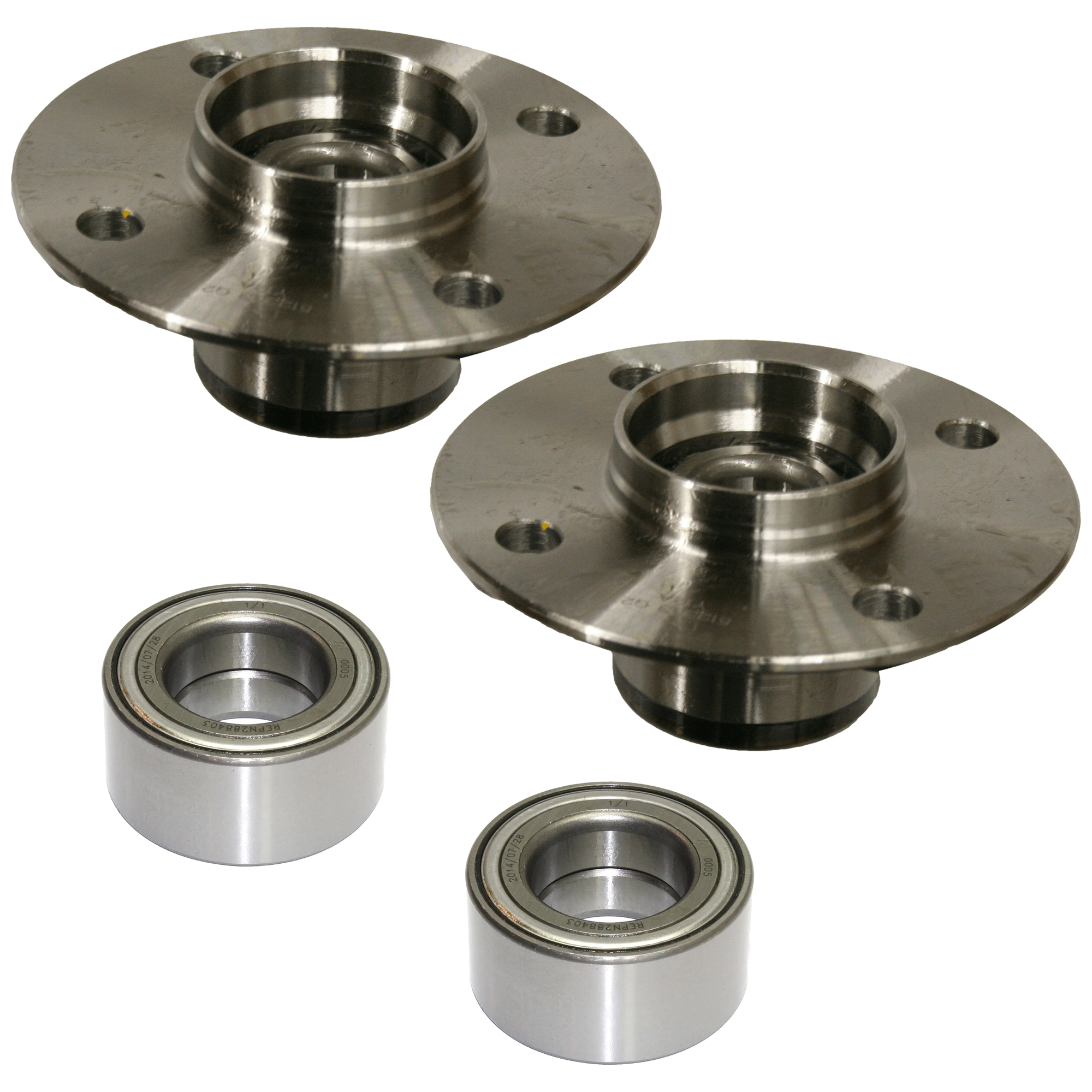 AM SENTRA 00-06 FRONT AND REAR SUSPENSION KIT 4 pc kit with Wheel Bearing and Wheel Hub SKU KIT 061824-28 OEM 516103-516167-712303-7990141-4