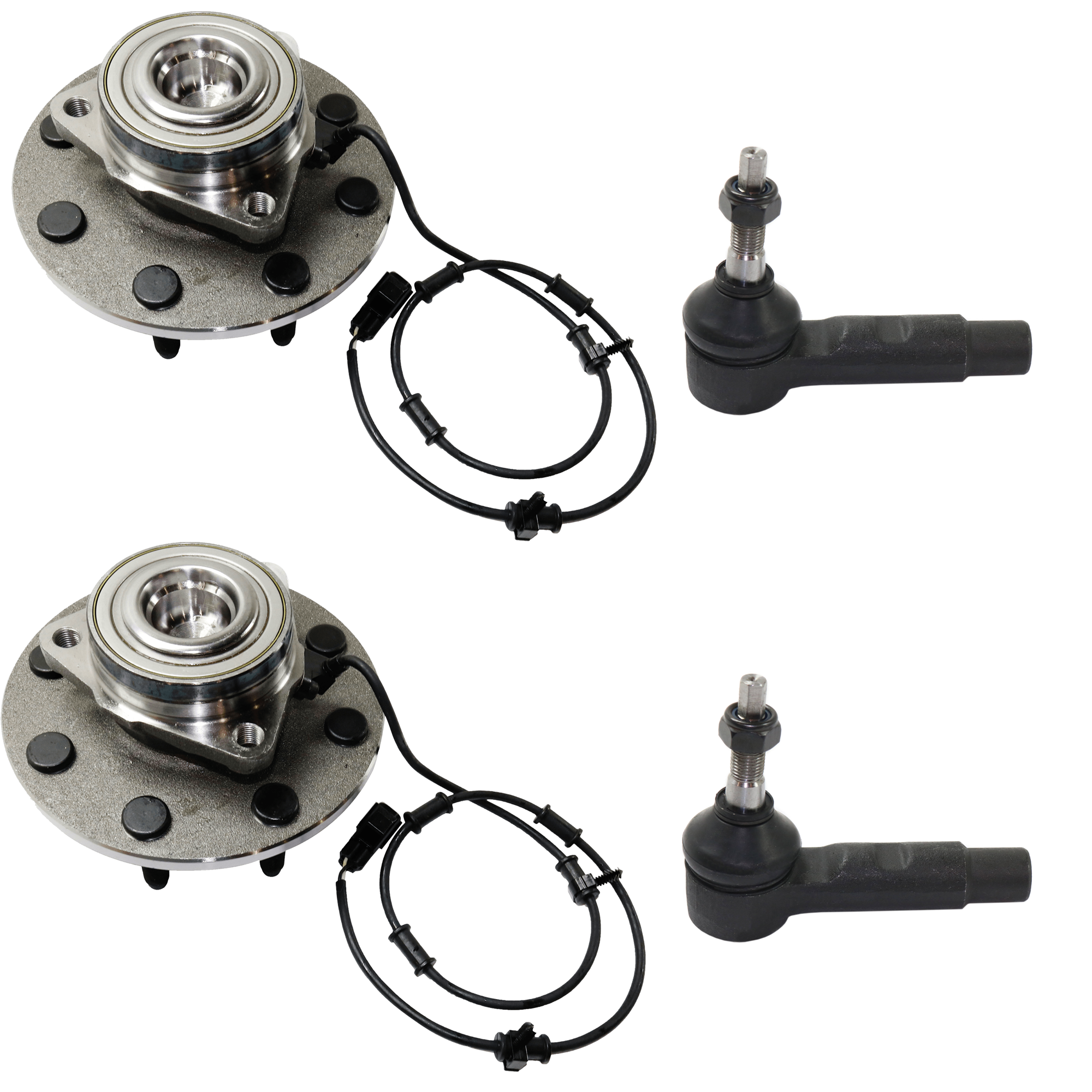 AM RAM 2500 RAM 3500-03-05 FRONT SUSPENSION KIT RH AND LH 4 pc kit with Tie Rod End and Wheel Hub SKU KIT 061824-33 OEM 2693177-4011840-4011840B 45A08
