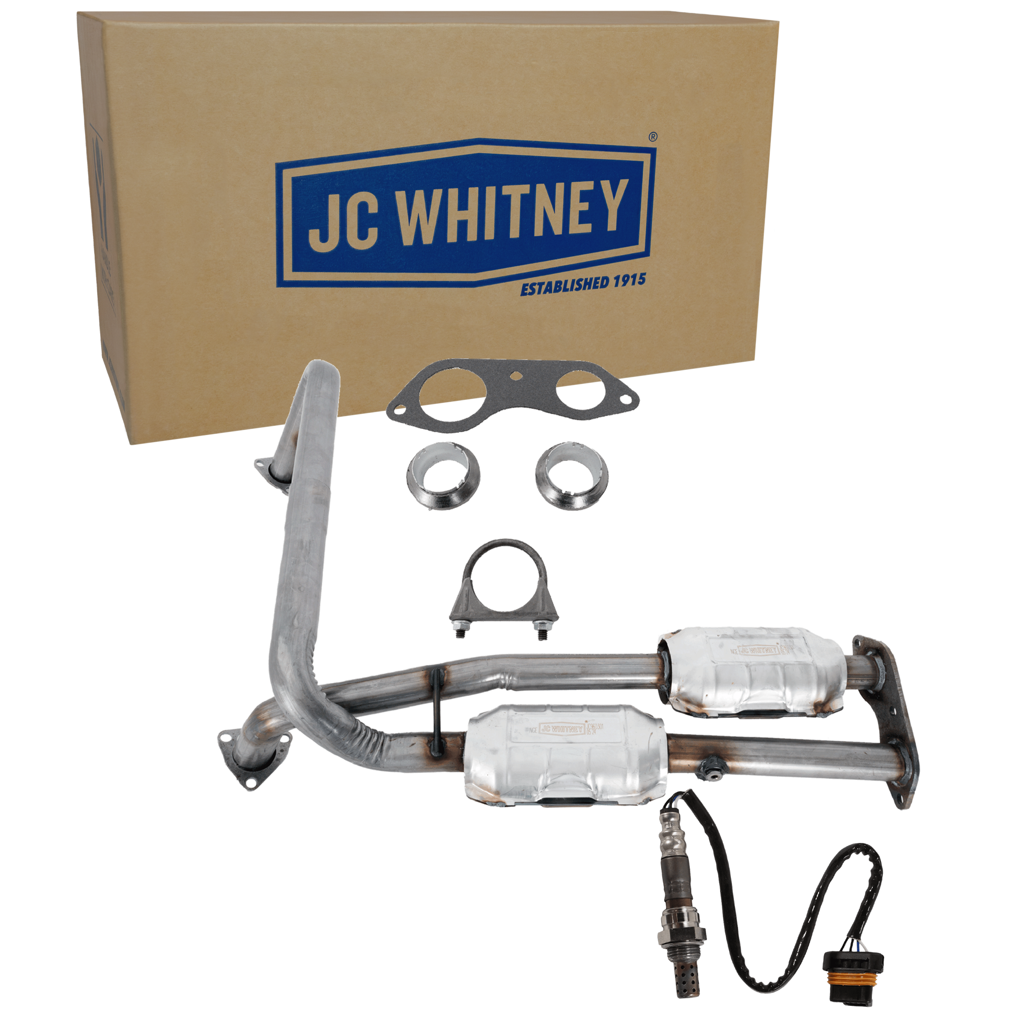 AM C1500-99-99 TAHOE 97-00 CATALYTIC CONVERTER 2 pc Kit 8 Cyl 5.7L Eng. with Oxygen Sensor SKU KIT 061824 R003