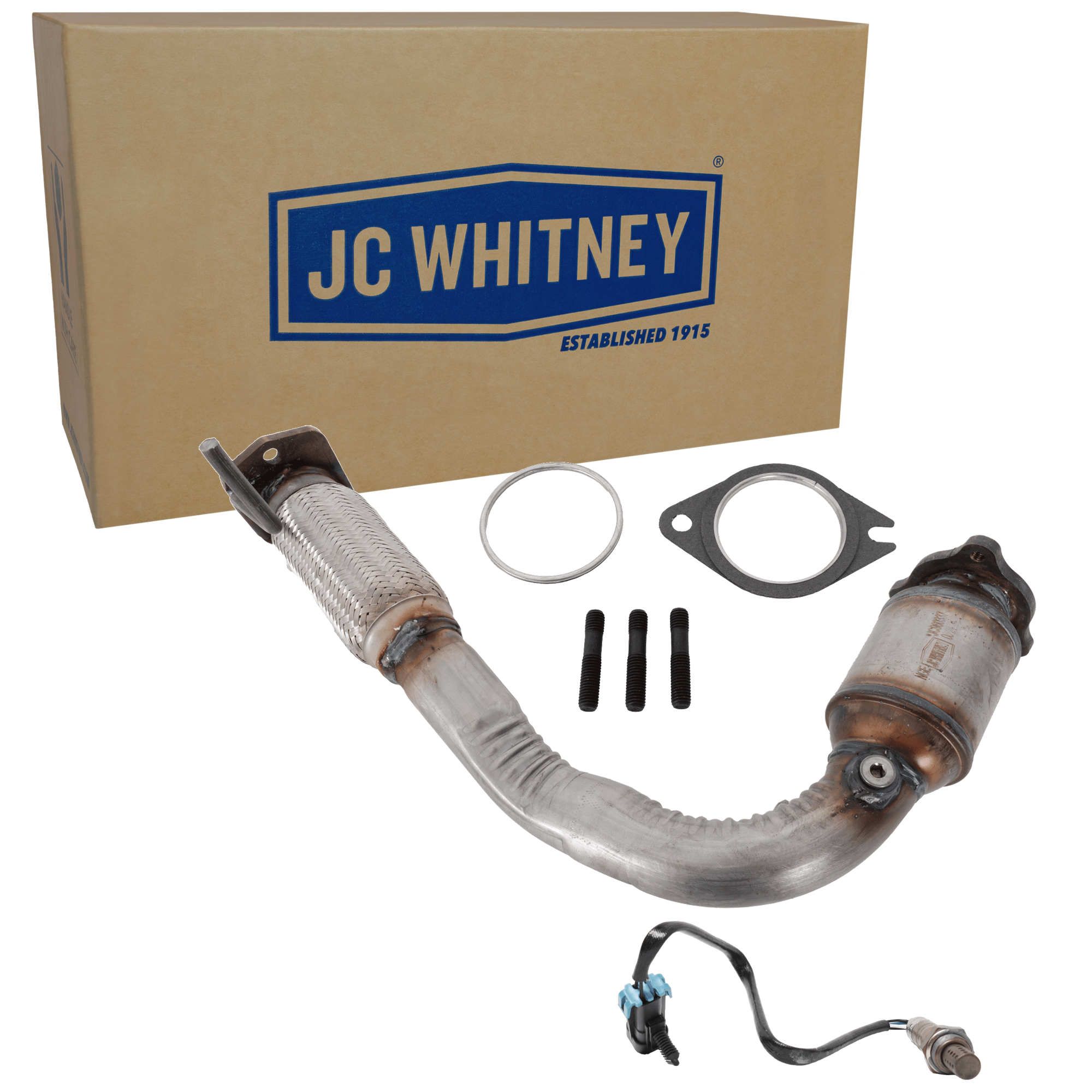 AM EQUINOX TERRAIN 10-14 CATALYTIC CONVERTER Front 2 pc Kit 4 Cyl 2.4L Eng. with Oxygen Sensor SKU KIT 061824 R004