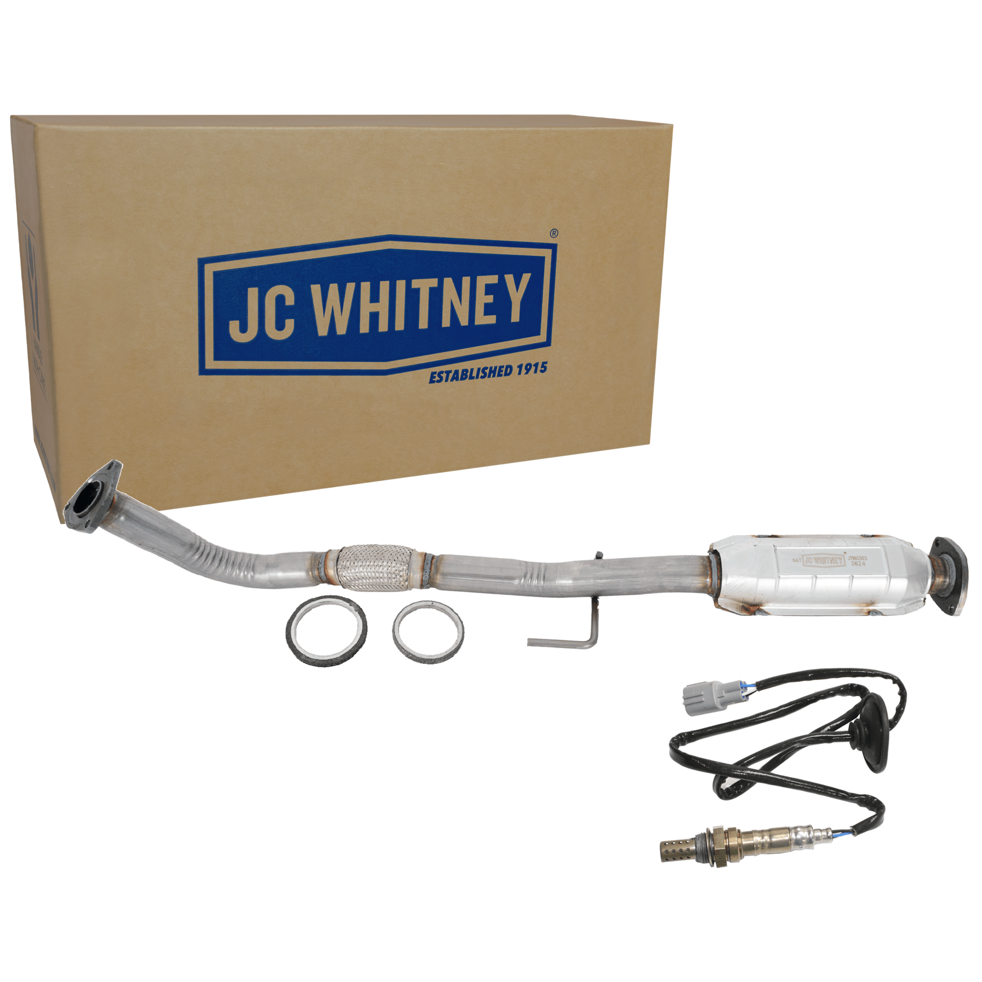 AM CAMRY 97-01 SOLARA 99-01 CATALYTIC CONVERTER 2 pc Kit with Oxygen Sensor SKU KIT 061824 R009