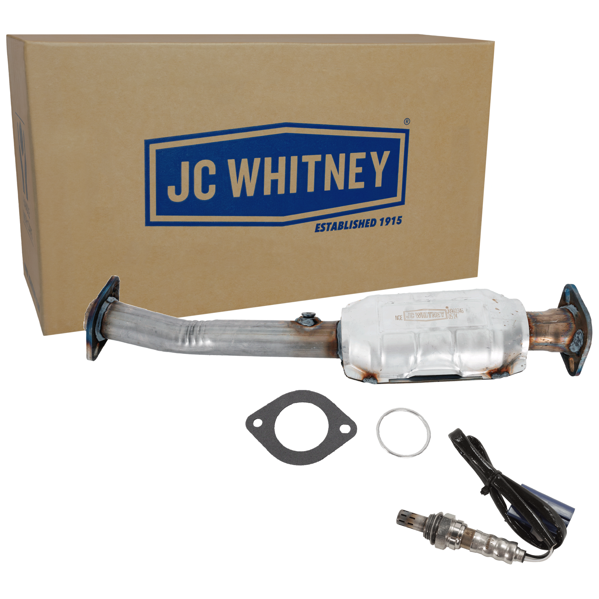 AM FRONTIER 05-12 NV SERIES FULL SIZE VAN 12-17 CATALYTIC CONVERTER 2 pc Kit with Oxygen Sensor SKU KIT 061824 R010