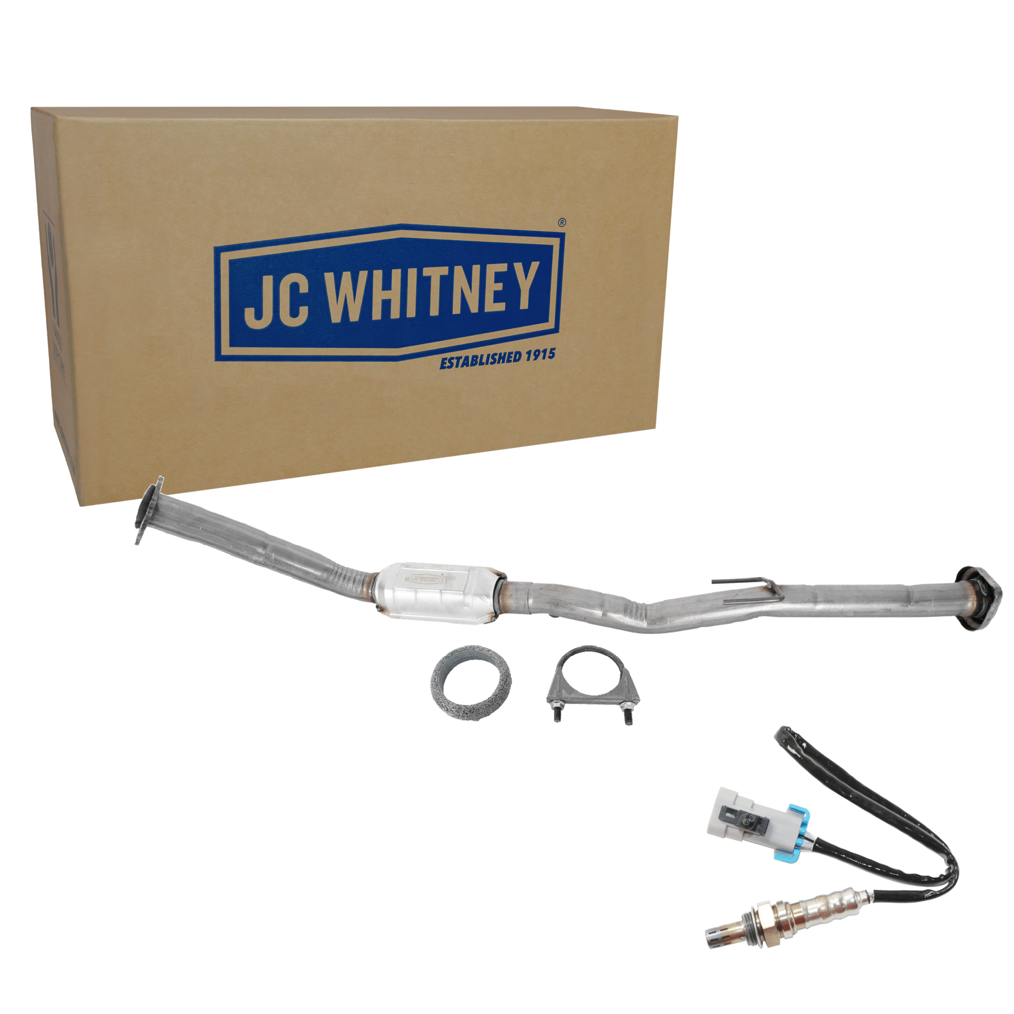 AM TRAILBLAZER EXT ENVOY XL 04-05 CATALYTIC CONVERTER 2 pc Kit with Oxygen Sensor SKU KIT 061824 R015