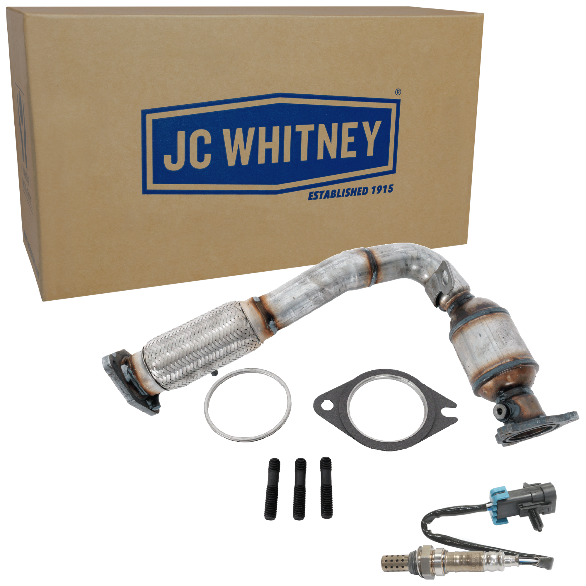 AM EQUINOX TERRAIN 15-17 CATALYTIC CONVERTER 2 pc Kit with Oxygen Sensor Before Catalytic Converter SKU KIT 061824 R016
