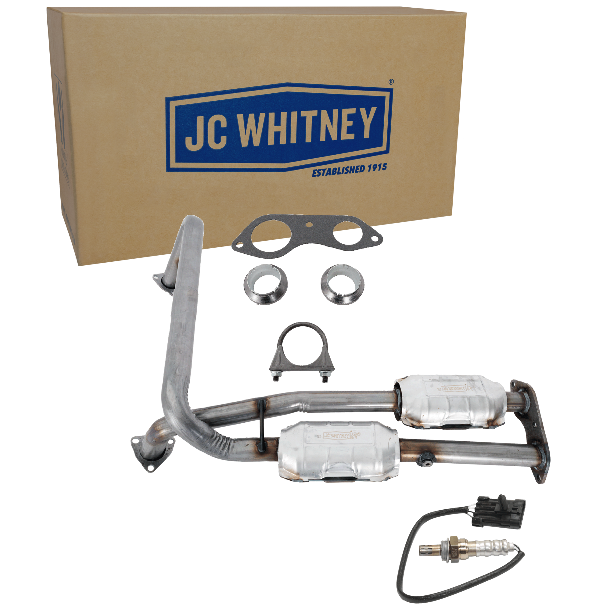 AM C K FULL SIZE PICKUP TAHOE 96-99 CATALYTIC CONVERTER 2 pc Kit with Oxygen Sensor Before Catalytic Converter SKU KIT 061824 R018