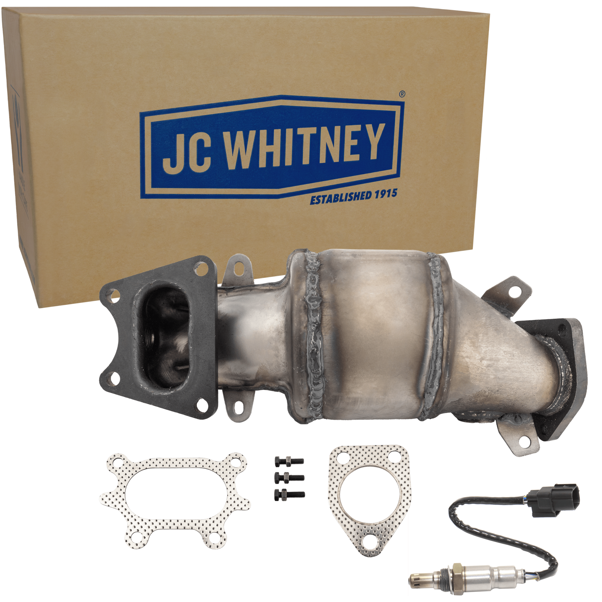 AM MDX 07-09 ODYSSEY 07-10 CATALYTIC CONVERTER Front LH 2 pc Kit with Oxygen Sensor SKU KIT 061824 R025