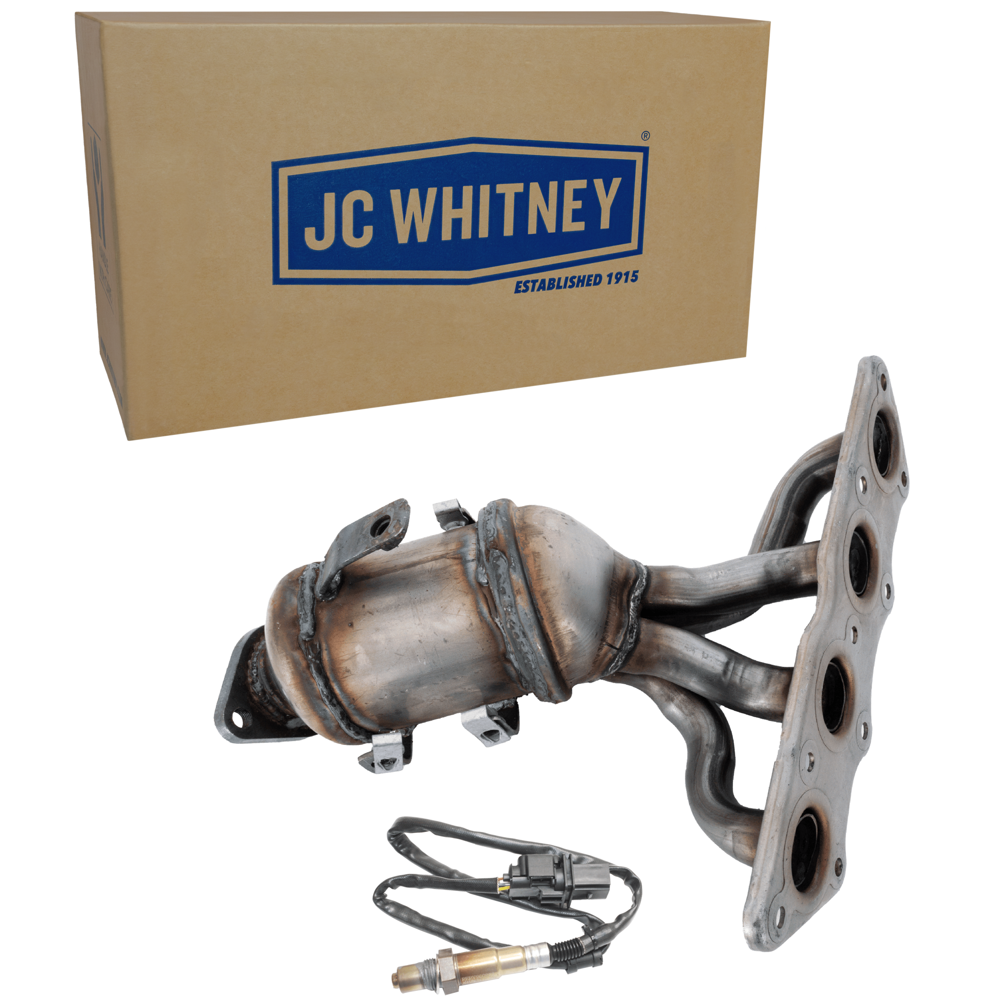 AM ACCENT 15-17 RIO 15-16 CATALYTIC CONVERTER Front 2 pc Kit 4 Cyl 1.6L Eng. w Oxygen Sensor SKU KIT 061824 R039
