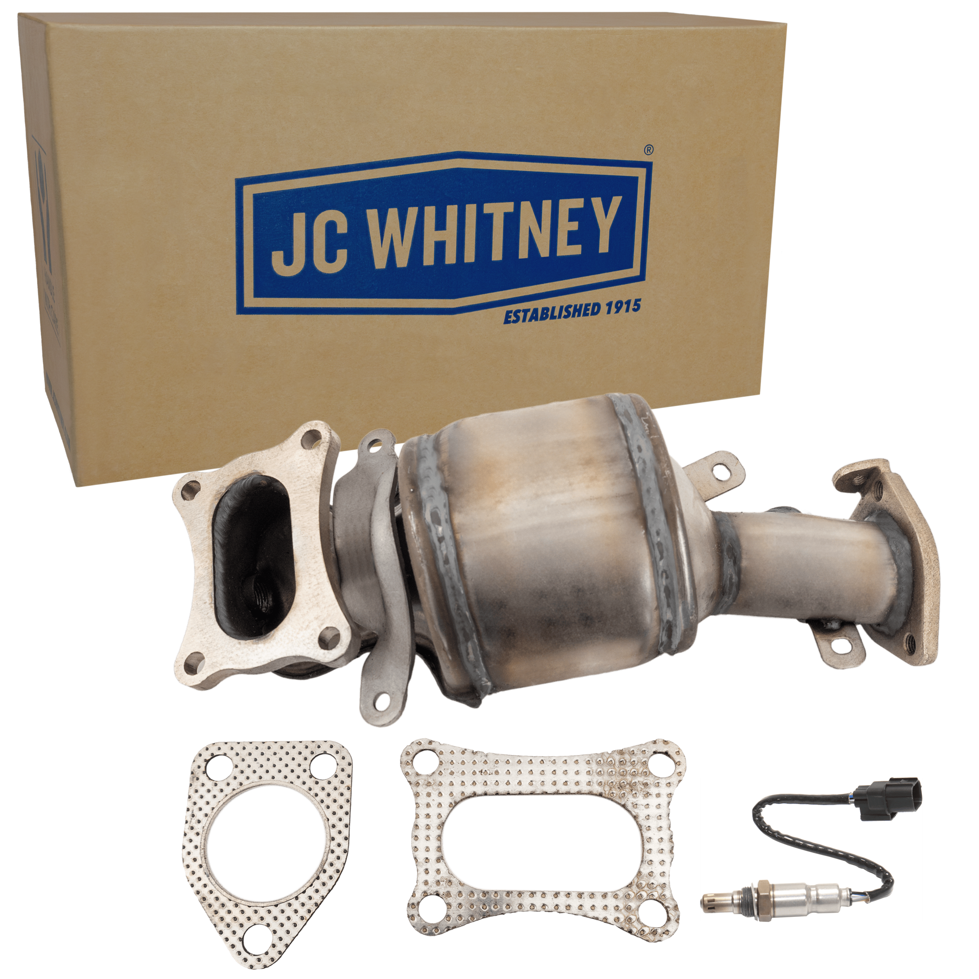 AM ODYSSEY 08-10 RL 09-10 FRONT CATALYTIC CONVERTER RH 2 pc Kit 6 Cyl 3.7L Eng. with Oxygen Sensor SKU KIT 061824 R040